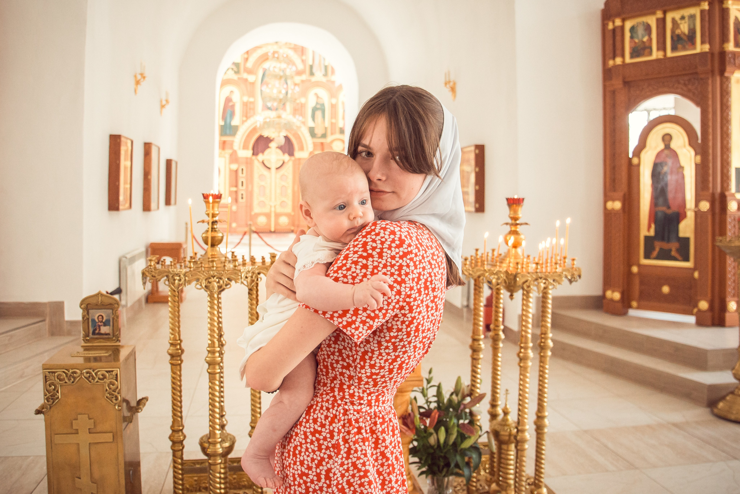 Крещение Ильи в Храме Святых Бессребреников и чудотворцев Космы и Дамиана в Калуге