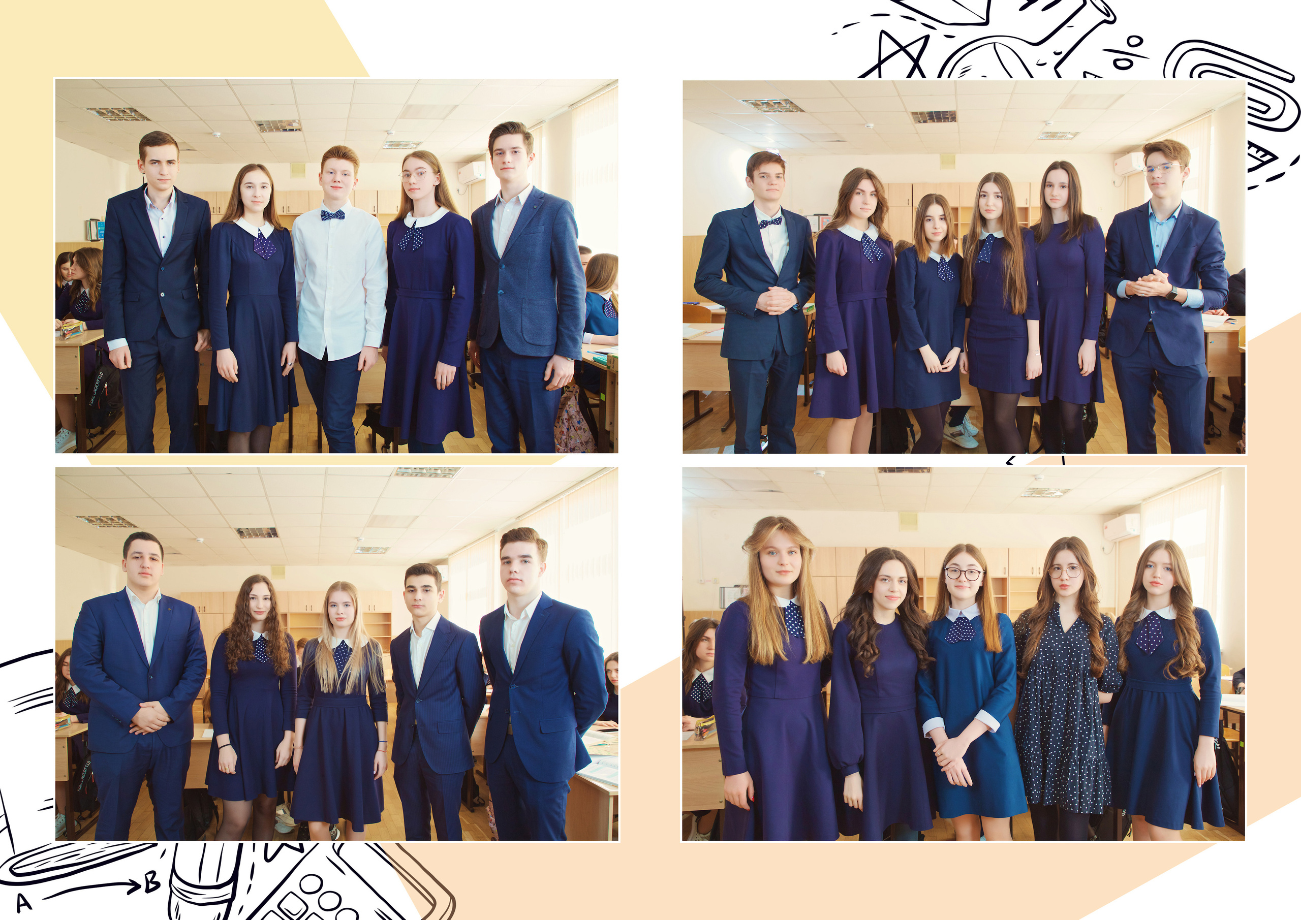 Пример школьного альбома на 20 разворотов. Профессиональный фотограф в Краснодаре Виталий Васькович