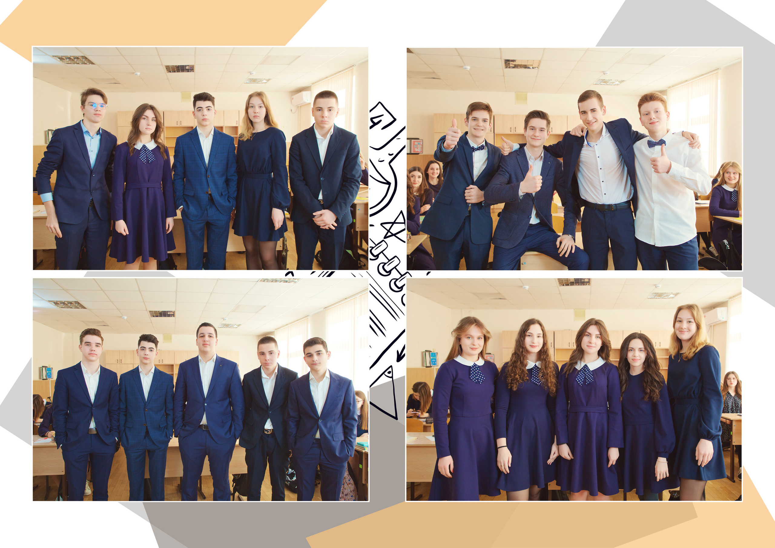 Пример школьного альбома на 20 разворотов. Профессиональный фотограф в Краснодаре Виталий Васькович