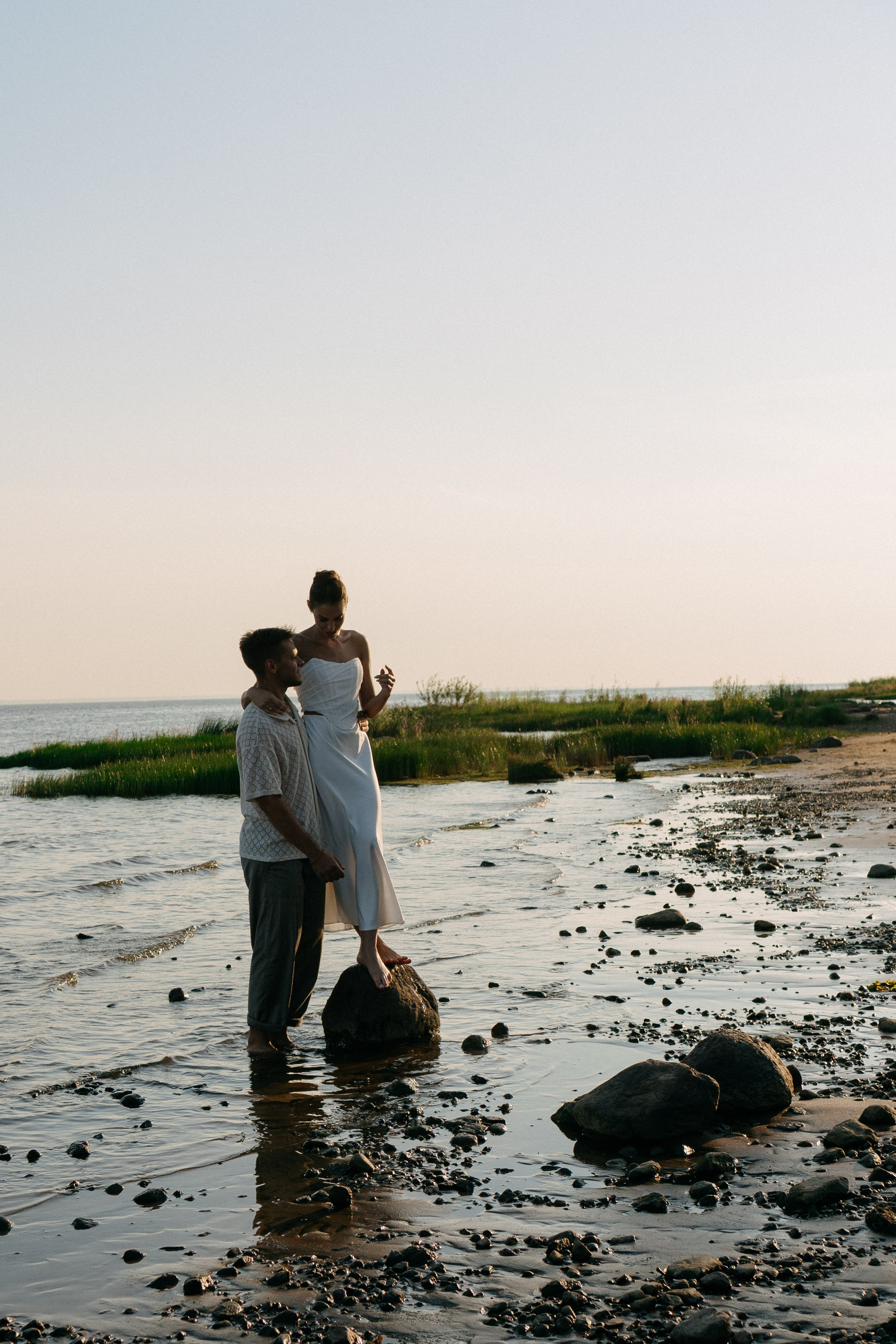 СВАДЕБНАЯ ФОТОСЕССИЯ ВЫЕЗДНОЙ ЦЕРЕМОНИИ (ФИНСКИЙ ЗАЛИВ). Профессиональный фотограф, Санкт-Петербург — Виктория Богомолова