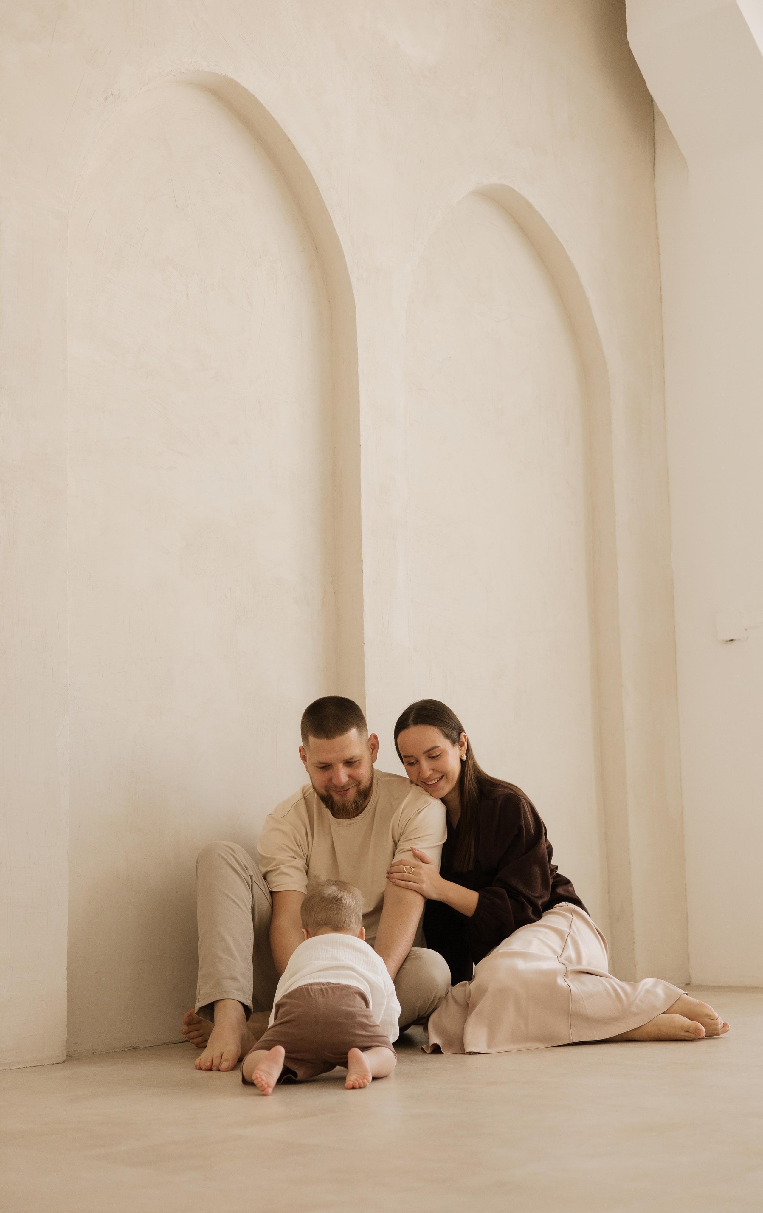 Арсений с мамой и папой. Фотограф в Кемерово Миллер Анна