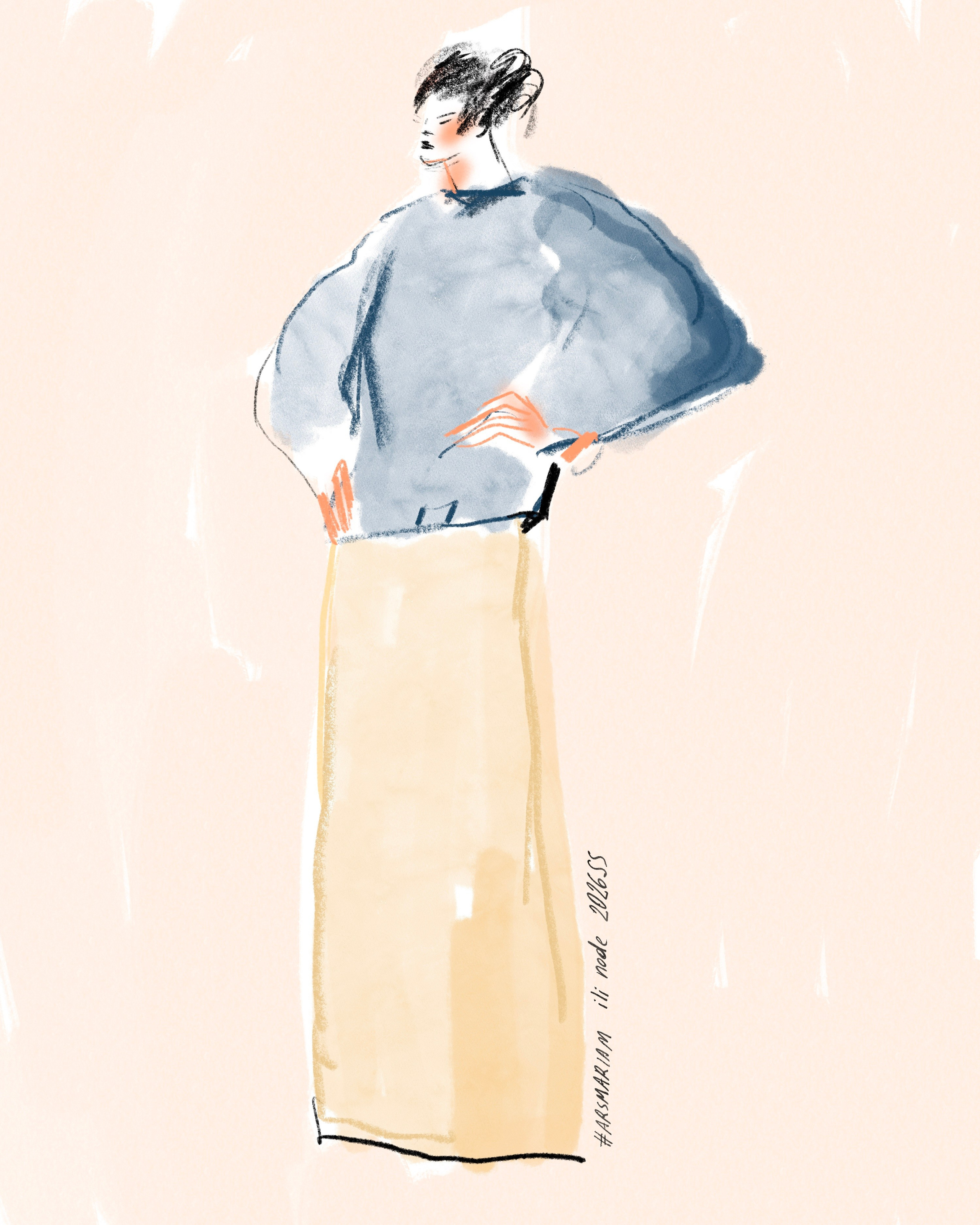 Ili node 2026SS. Фэшн иллюстратор из Москвы Власенко Мария