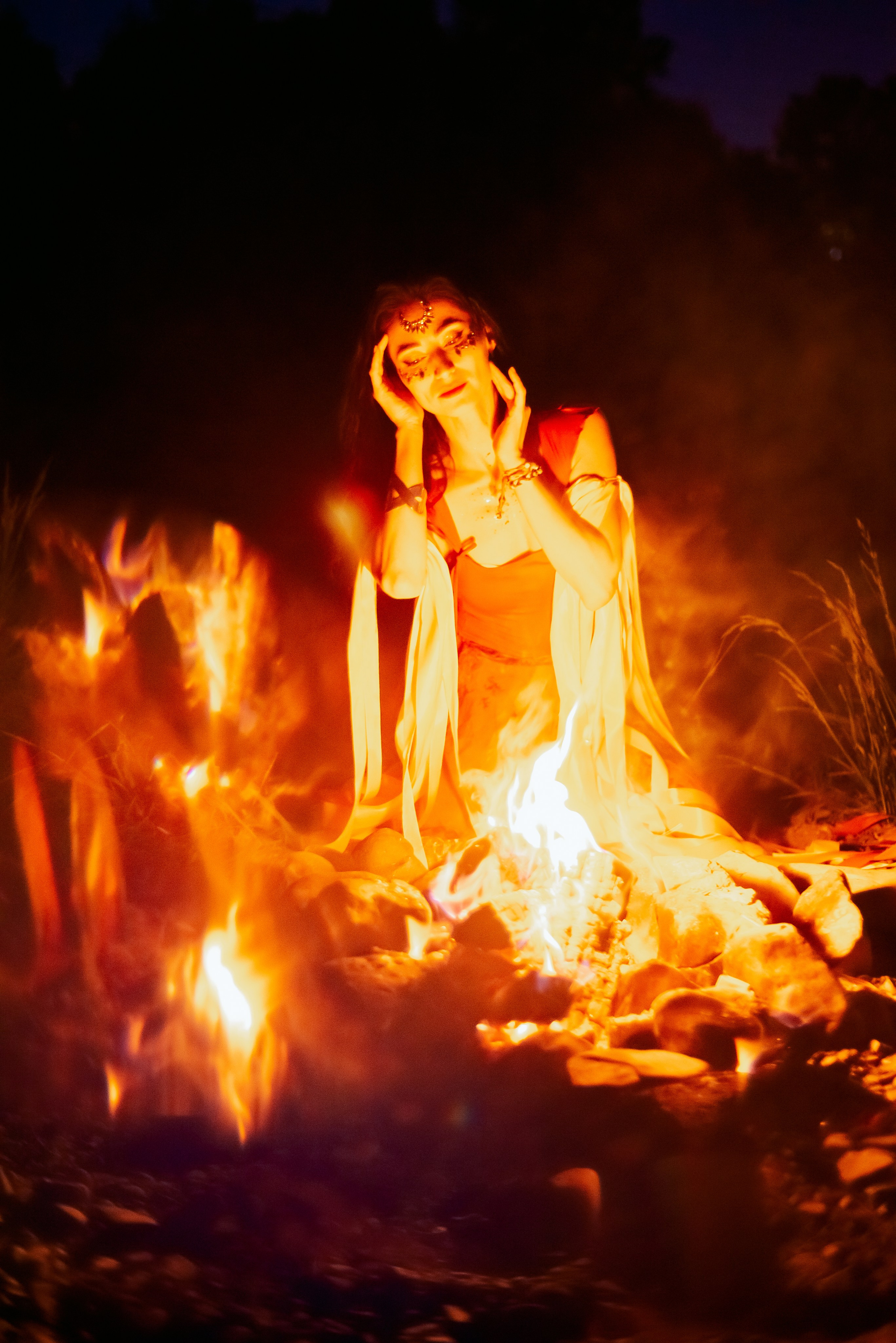 У костра. Семейный и женский фотограф Лоо Краснодар Сочи Энем Татьяна Трибурт