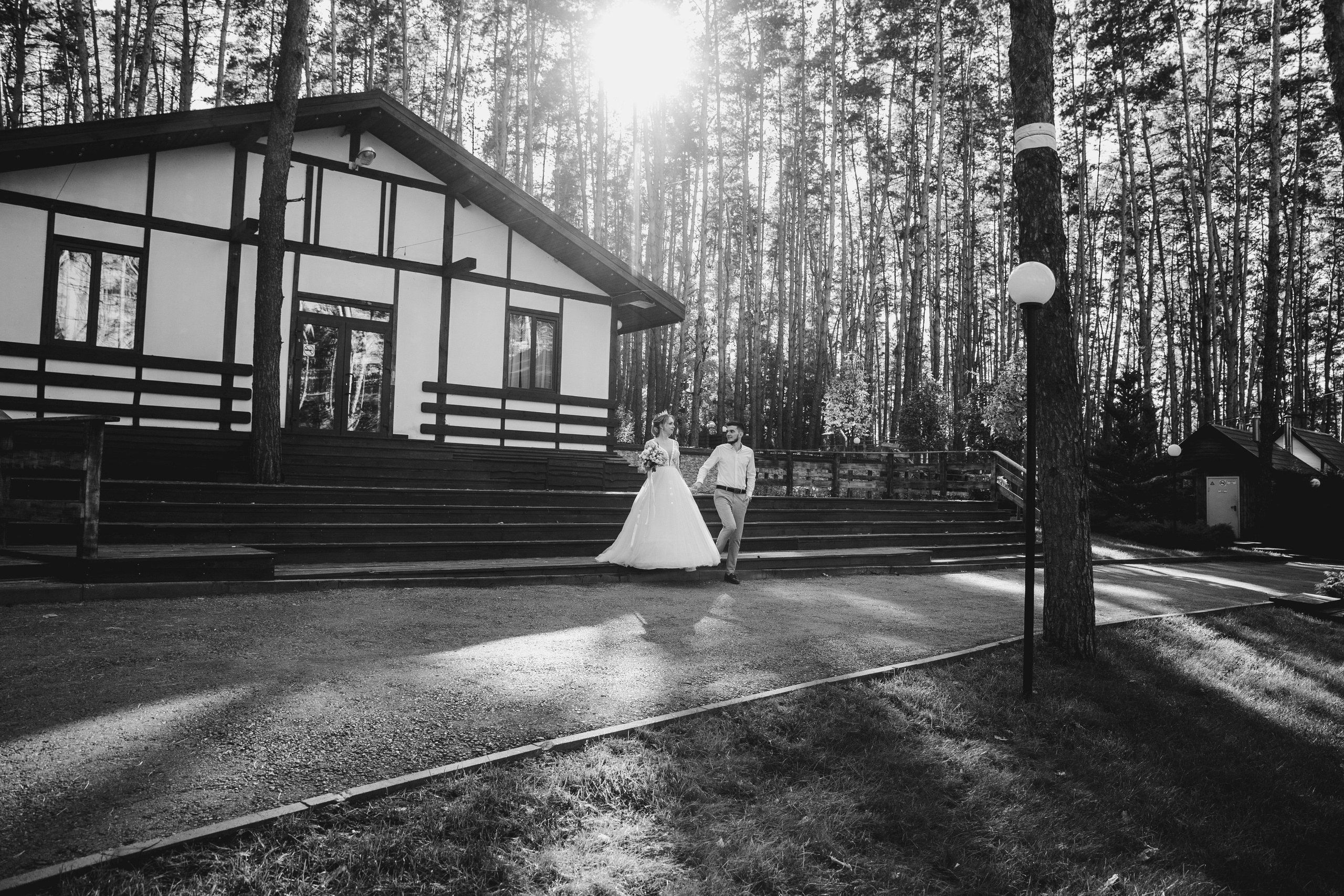 Свадебные фотографии Дмитрия и Ксении на базе отдыха Донской лес. Свадебный и портретный фотограф в Липецке Станислав Истомин