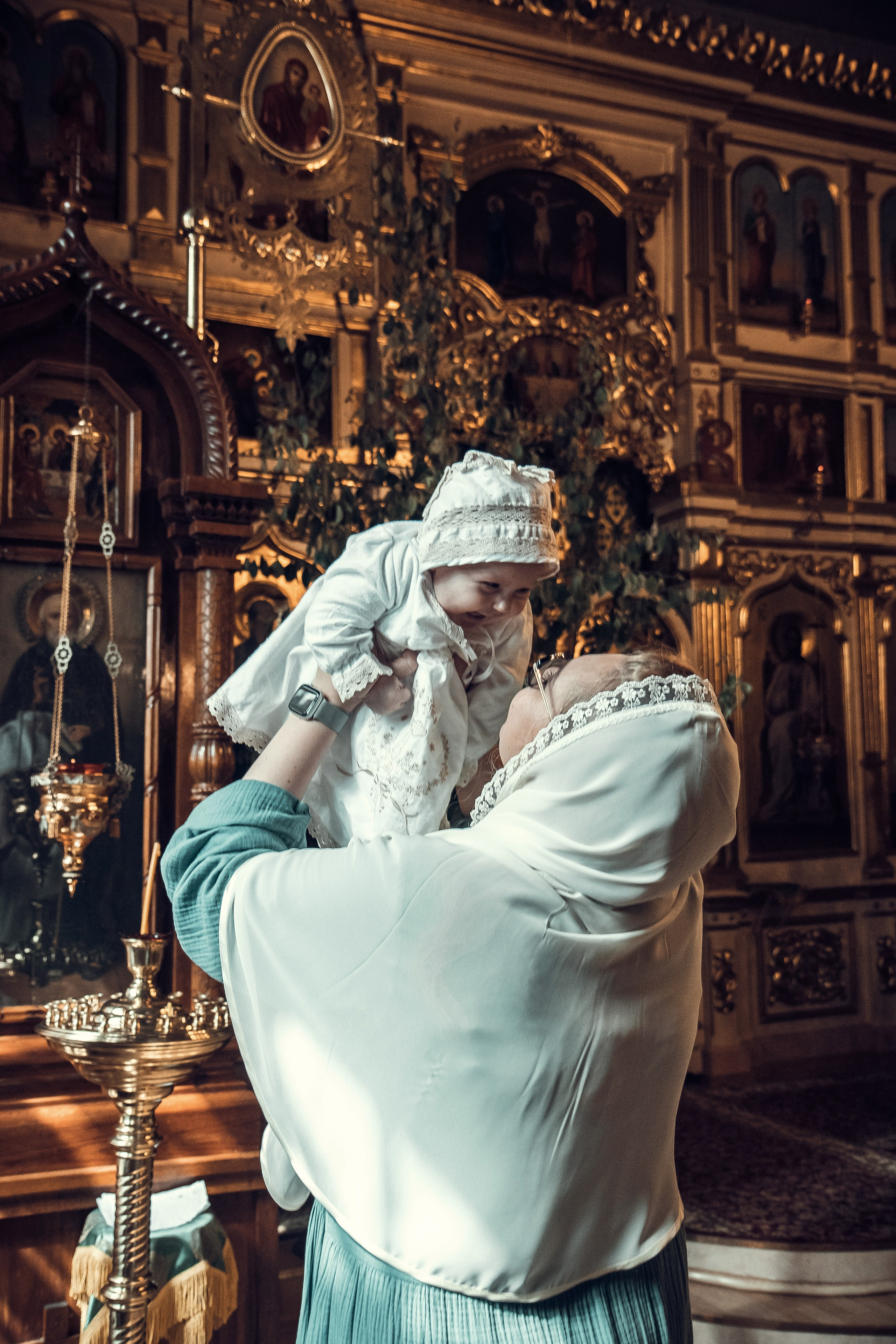 Таинство Крещения Алёны в Церкви Сретения Господня. Детский и семейный фотограф в Пушкино, Мытищи, Москва Сергеева Светлана