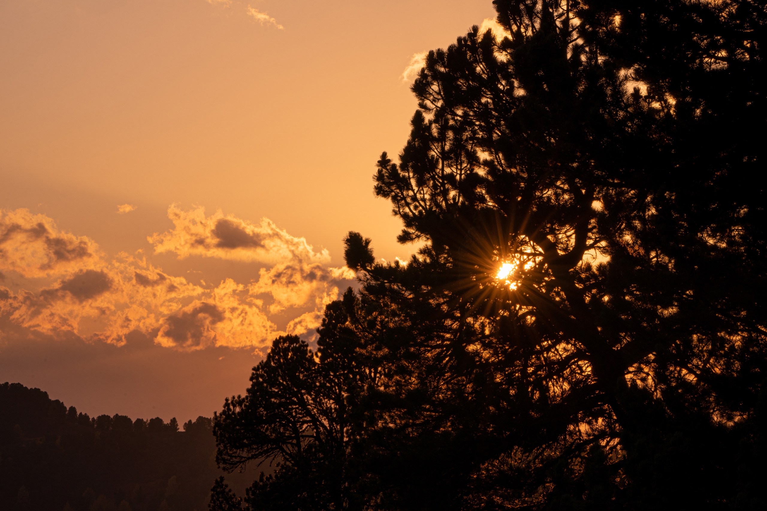 Закат в горах