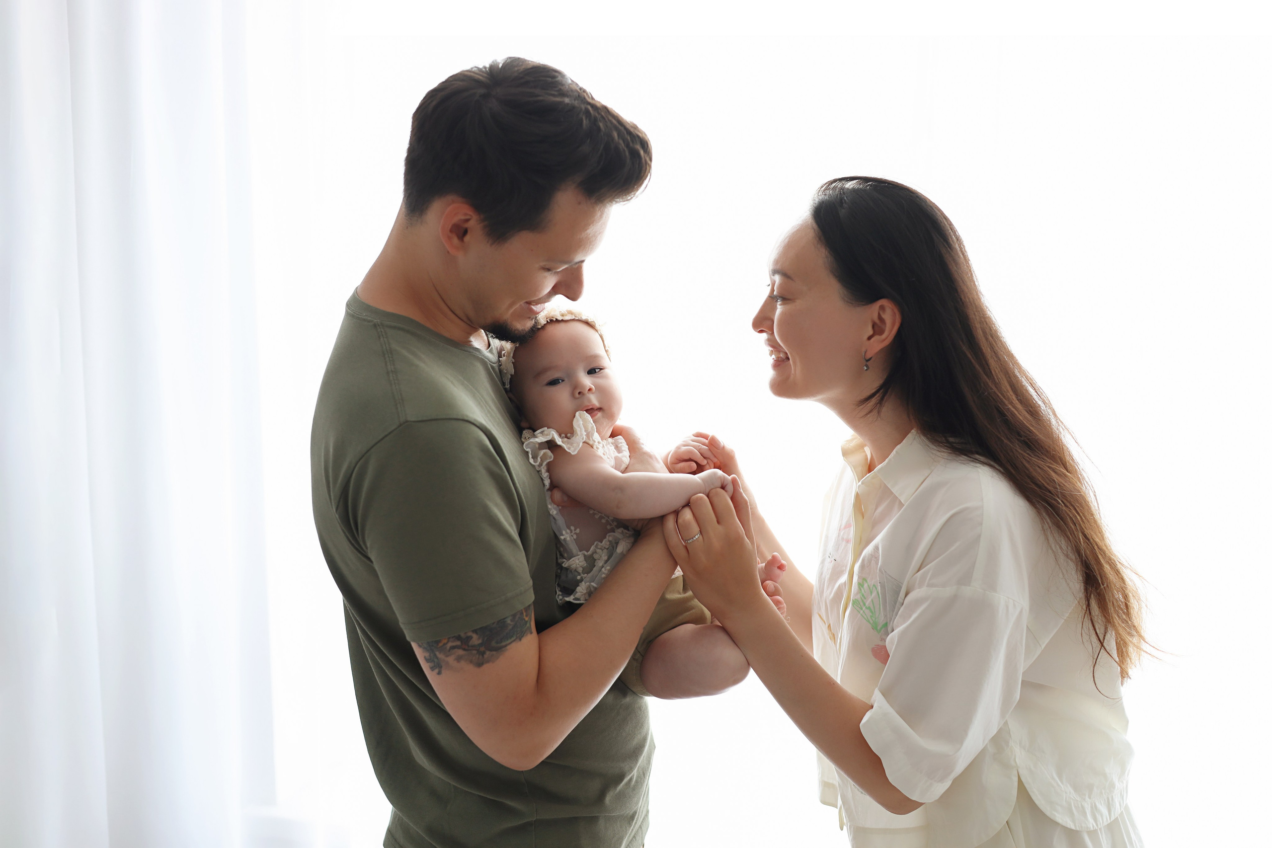 Фотосессия Василисы в студии в Бутово. Фотограф новорожденных Москва. Ньюборн фотограф Москва