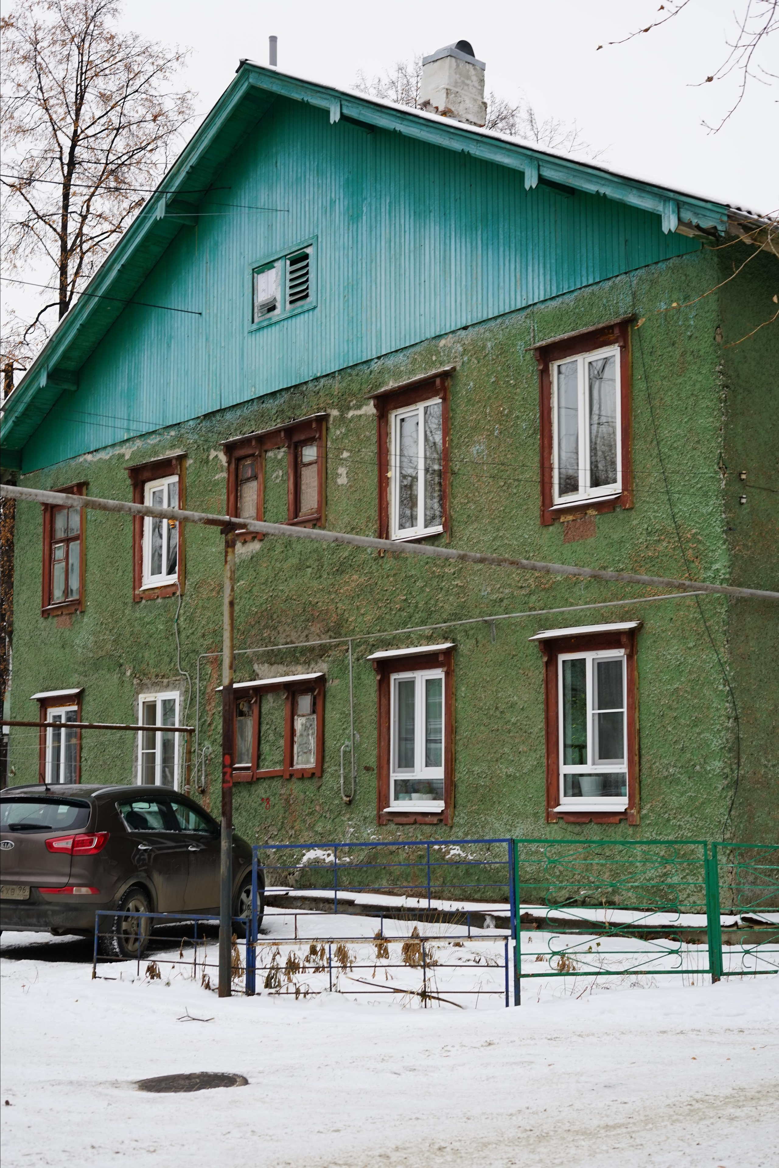 Greenest district. Artist Anna Snegina Художница Анна Снегина