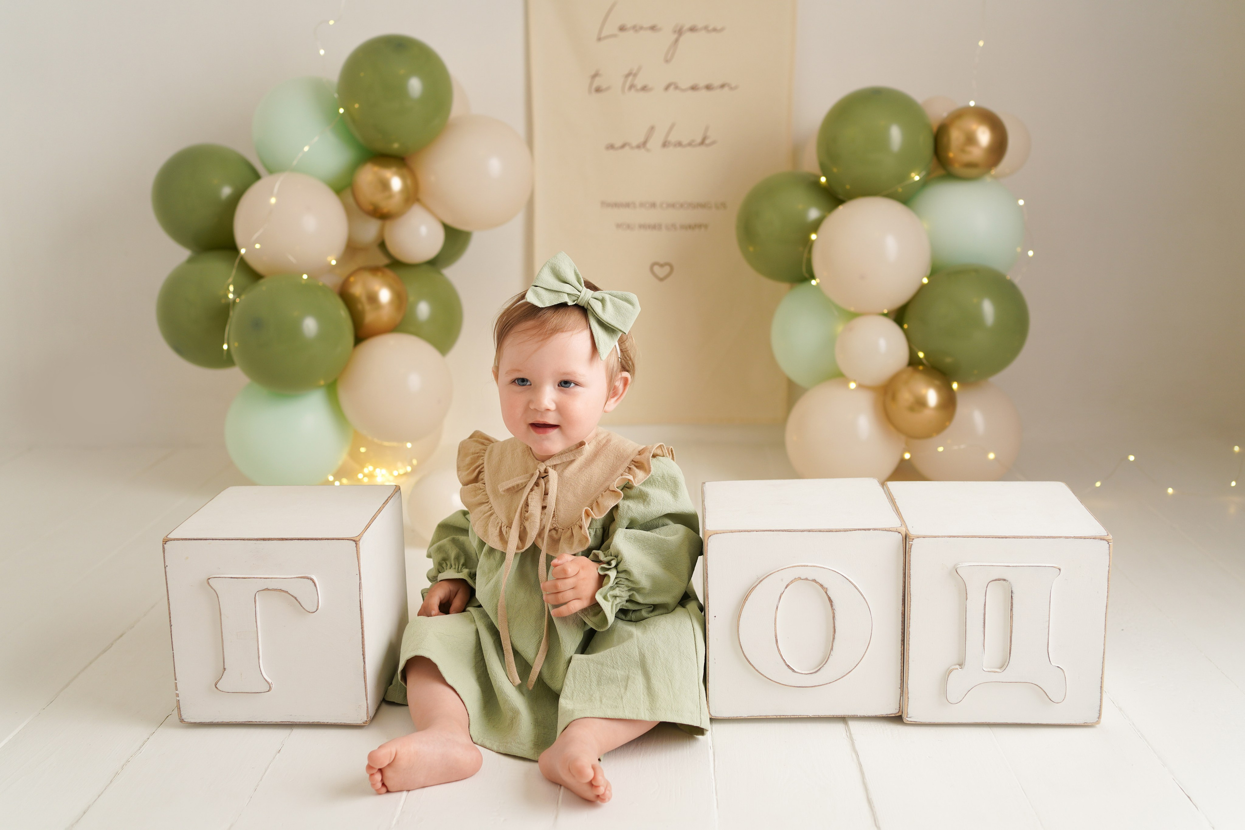 Детская фотосессия Первый год для девочек. Детский фотограф и фотограф новорожденных в Калининград Оксана Иваний