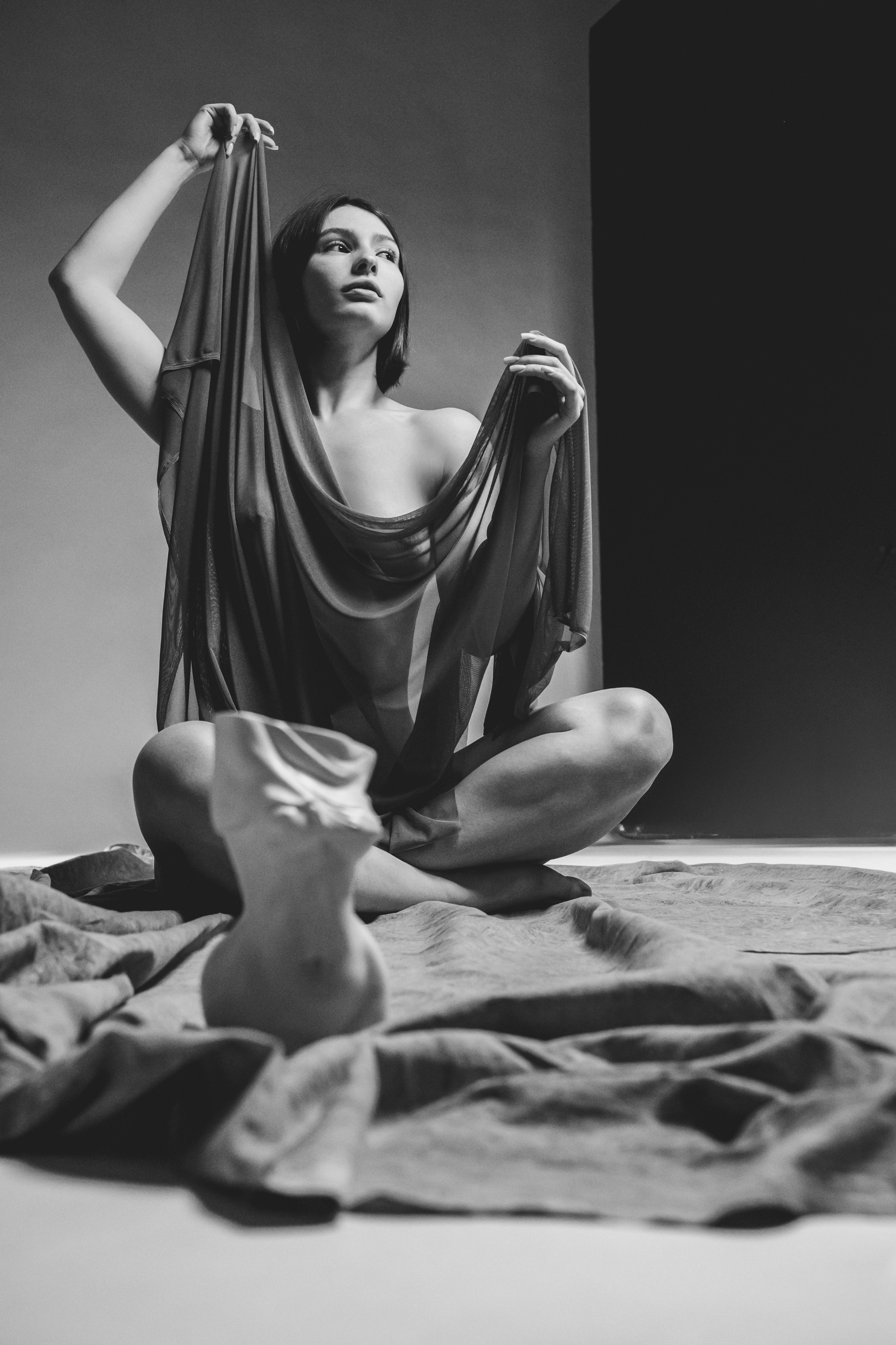 Черно-белая художественная фотосессия в Калуге. Фотограф Регина Барская, Калуга