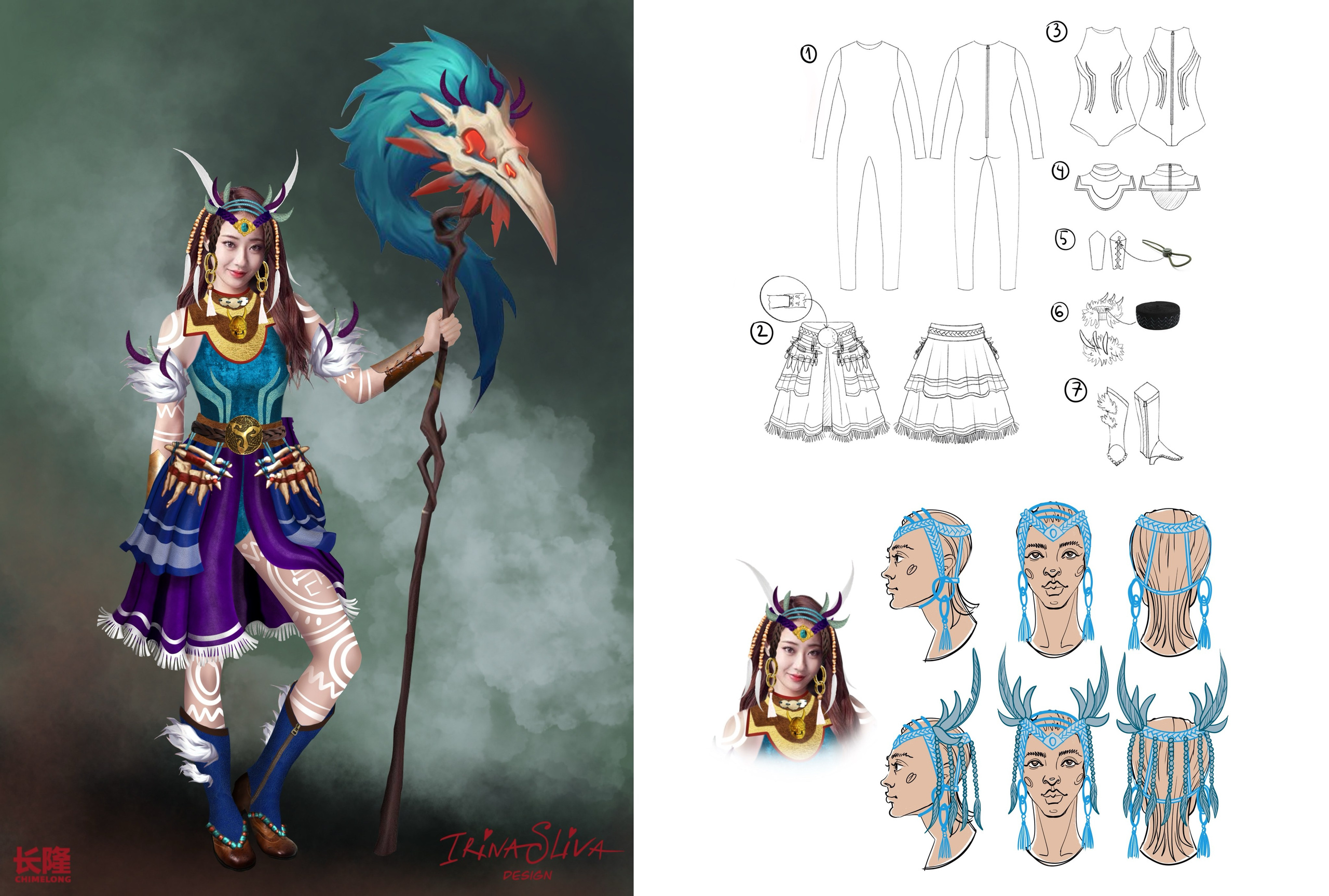 PARADES. Costume Design for Theme Parks & Live Performances | Character & Parade & Stage Costumes | 2D & 3D Costume Illustrations