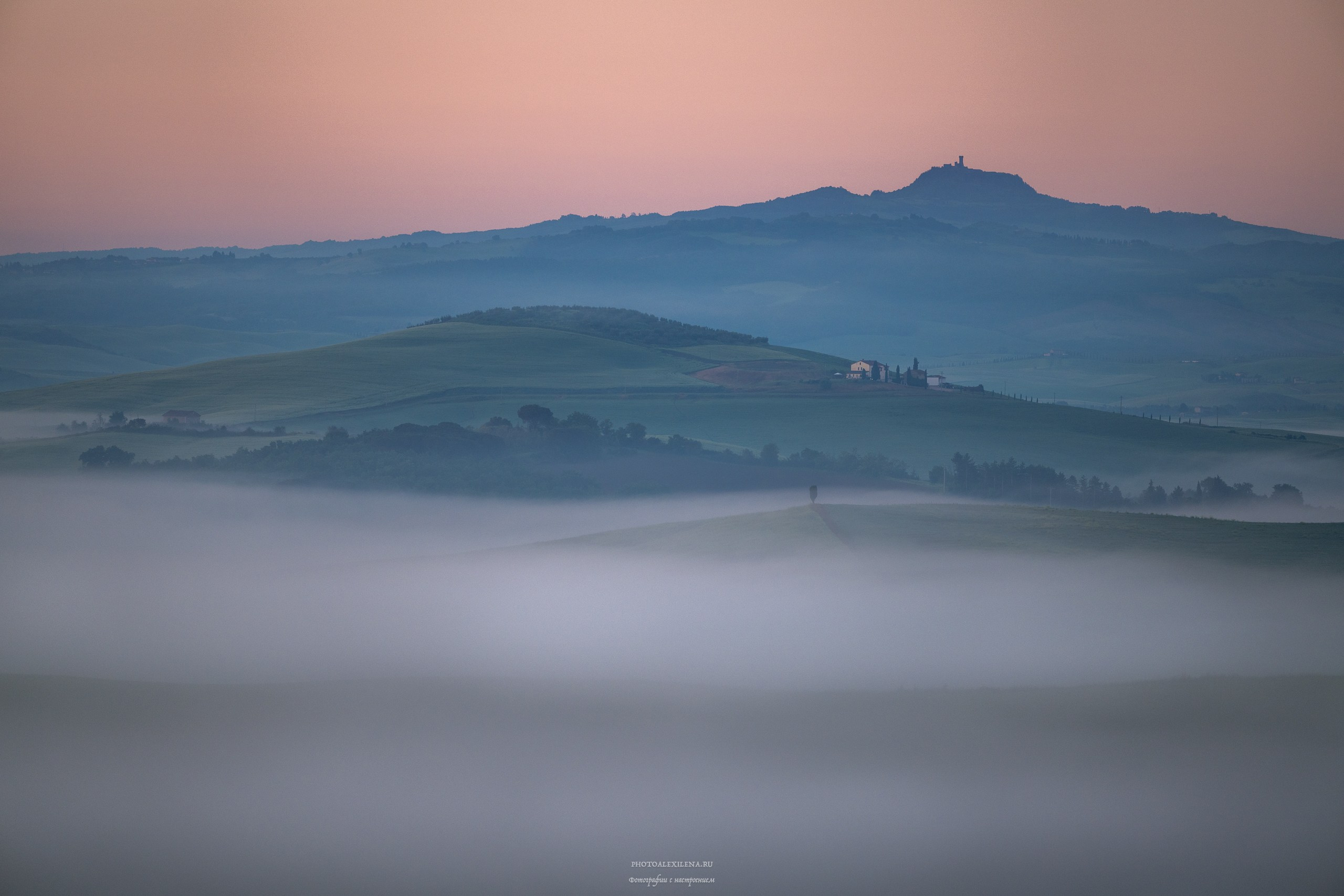 Волшебное утро в Тоскане. Авторские стильные фотокартины