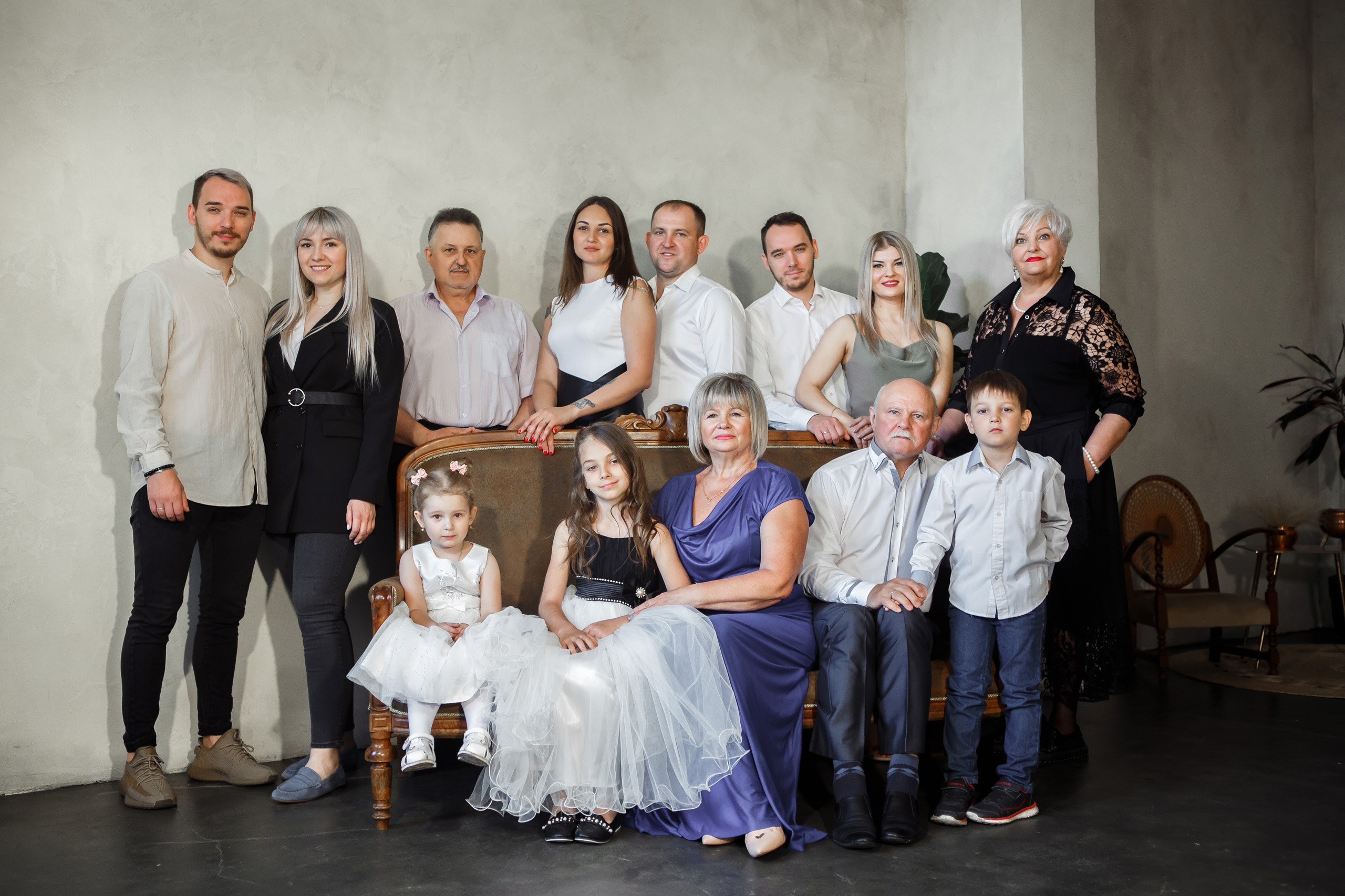 Очень большая семья, личные и парные портреты. Свадебный и портретный Фотограф в Липецке Дмитрий Котюков