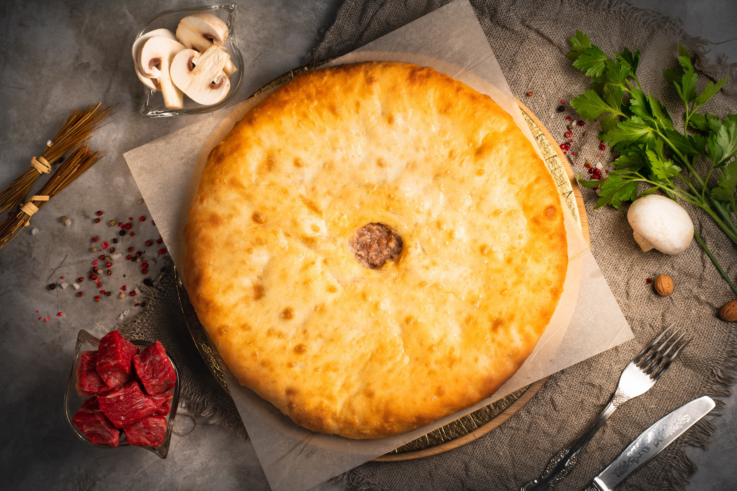 Осетинские пироги. Предметный и фуд-фотограф в Москве Анна Царенко