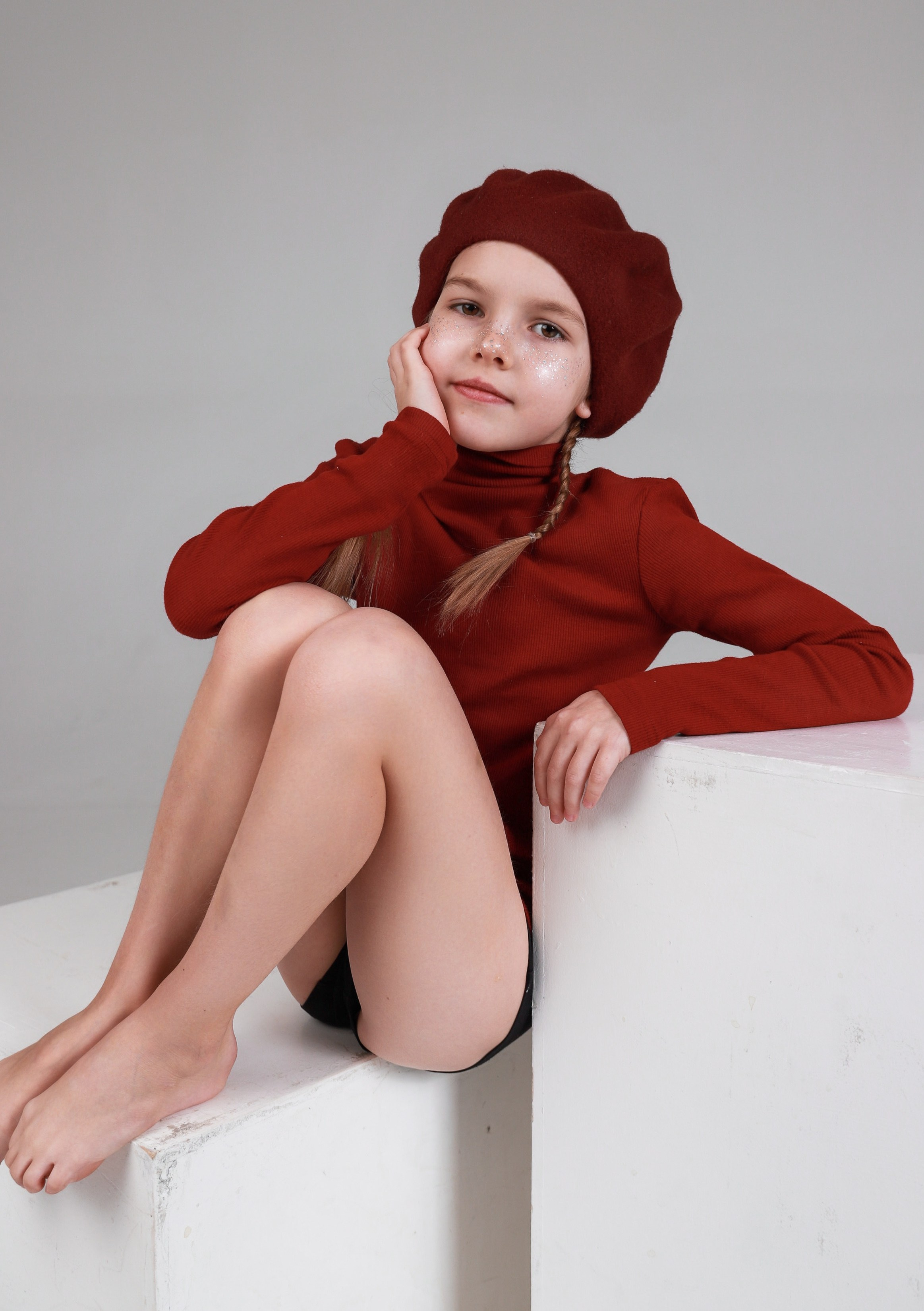 Сьемка на циклорамме. Фотограф Юлия Мальцева