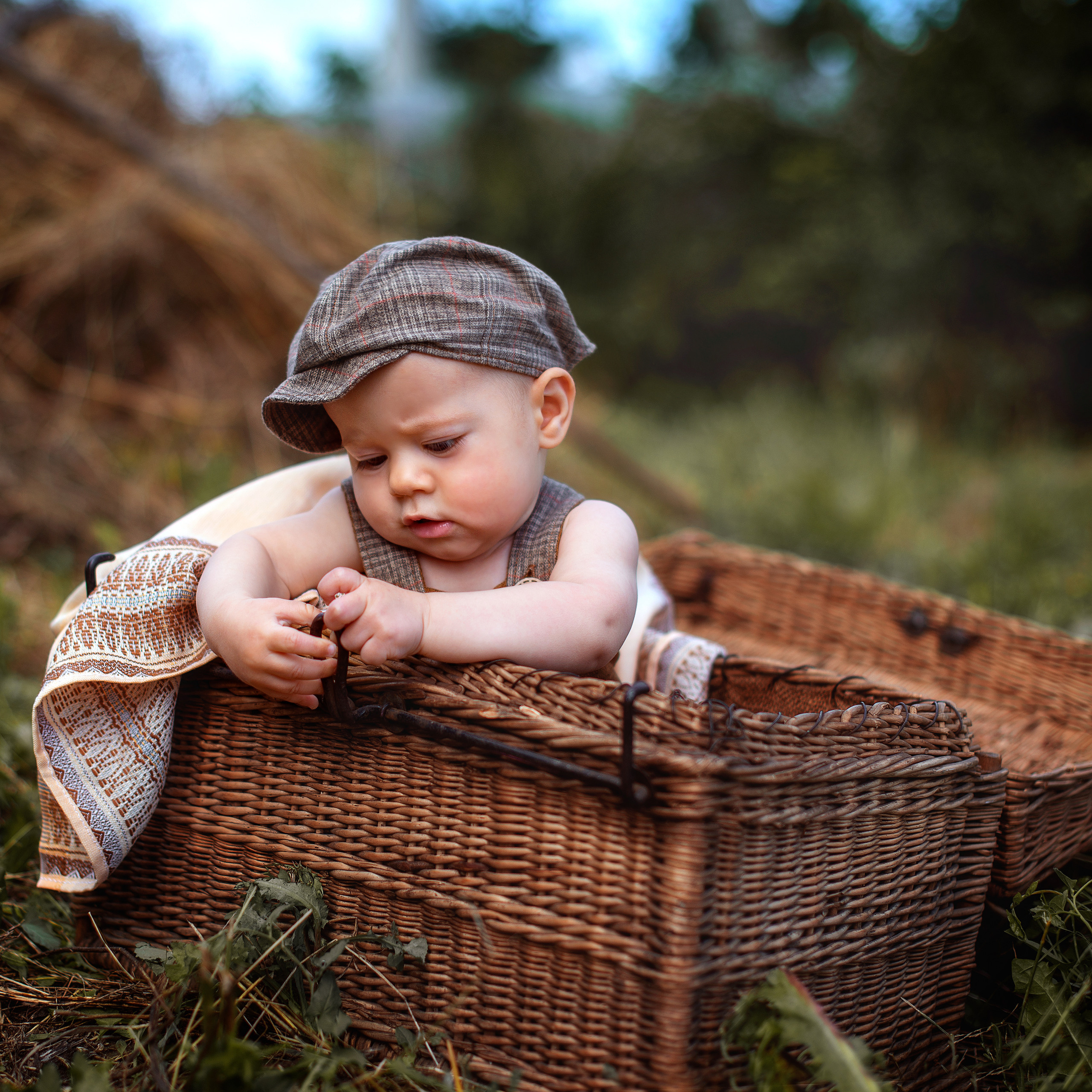 Лёня в поле. Фотограф Альбина Вакунова