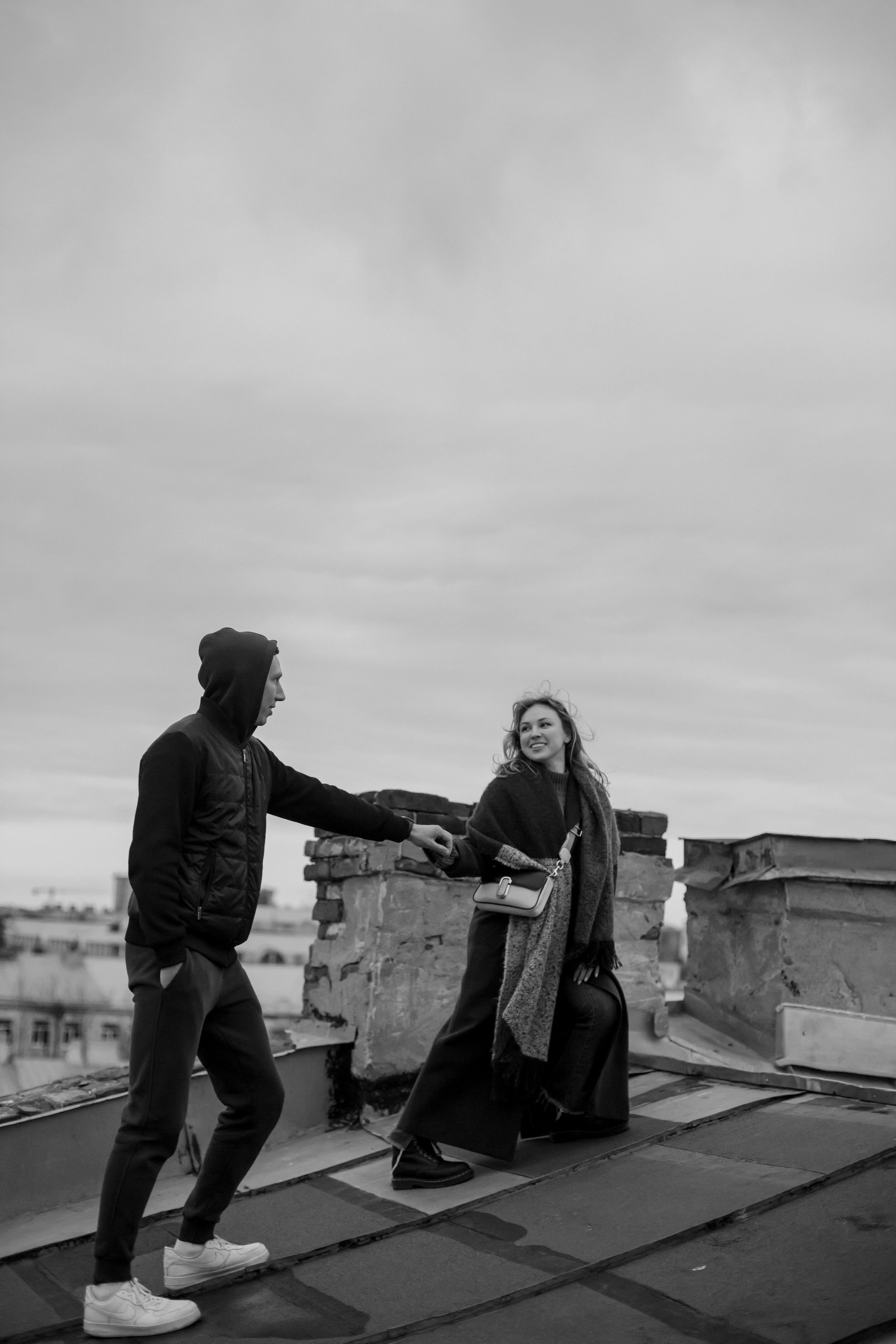 Лав стори на крыше. Свадебный и семейный фотограф в Москве Диана Левченко