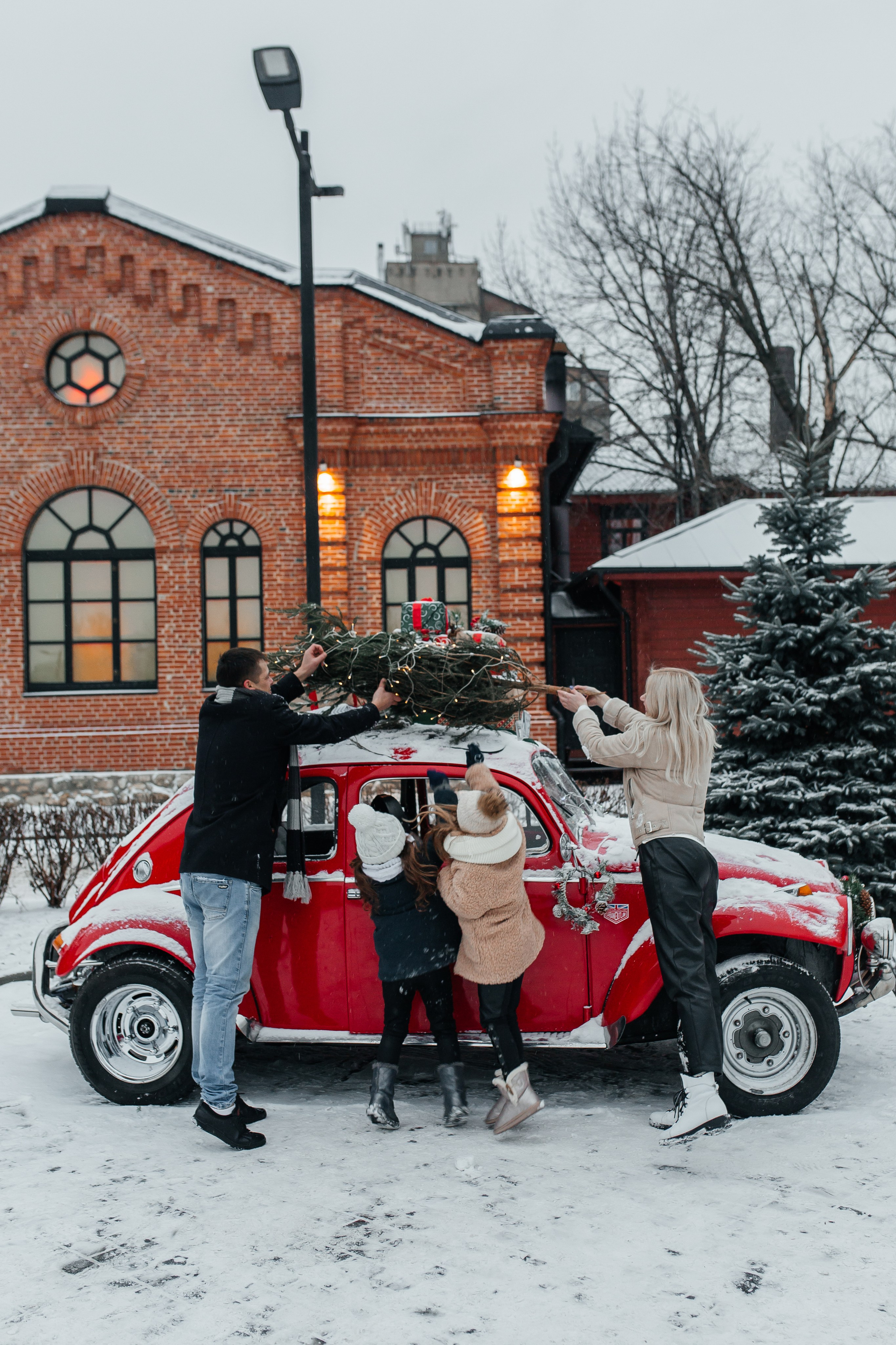 Зимняя фотосессия на улице