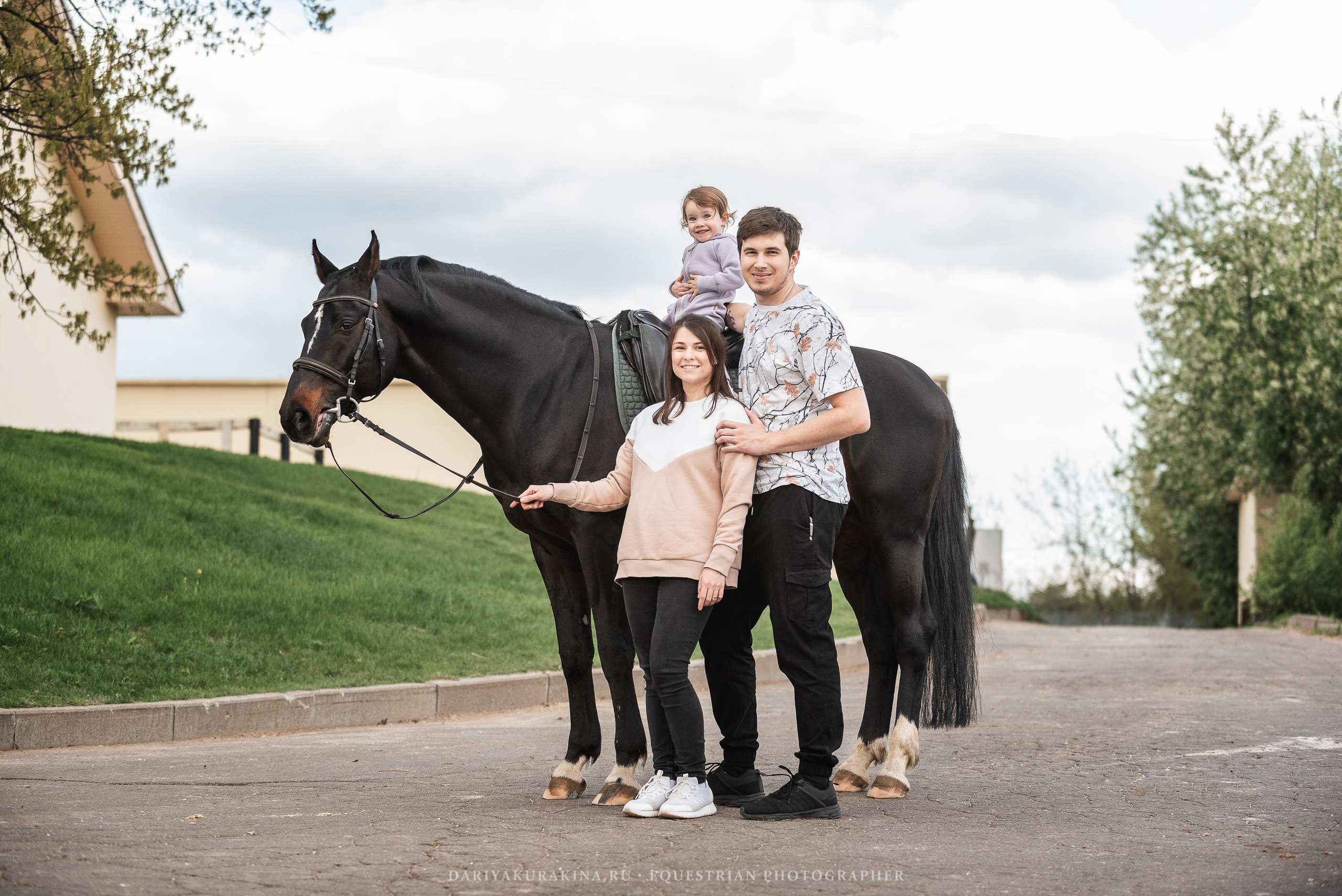 Ира, Боря и Ника с Кливом, HORSIO. Конный фотограф Куракина Дарья • Фотосессии с лошадьми
