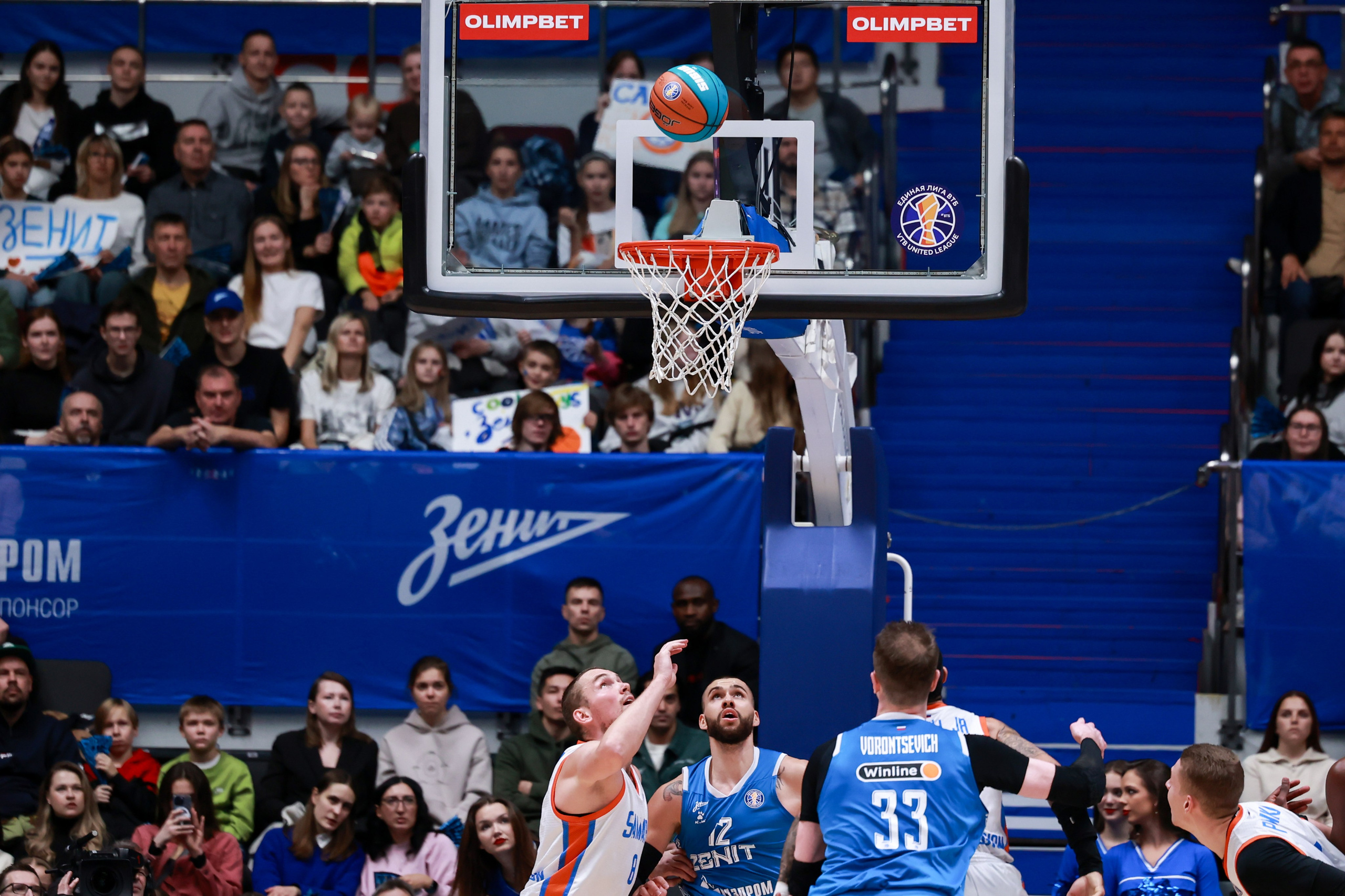 БК Зенит — БК Самара 30.10.2024. Спортивный и репортажный фотограф Антон Тереханов