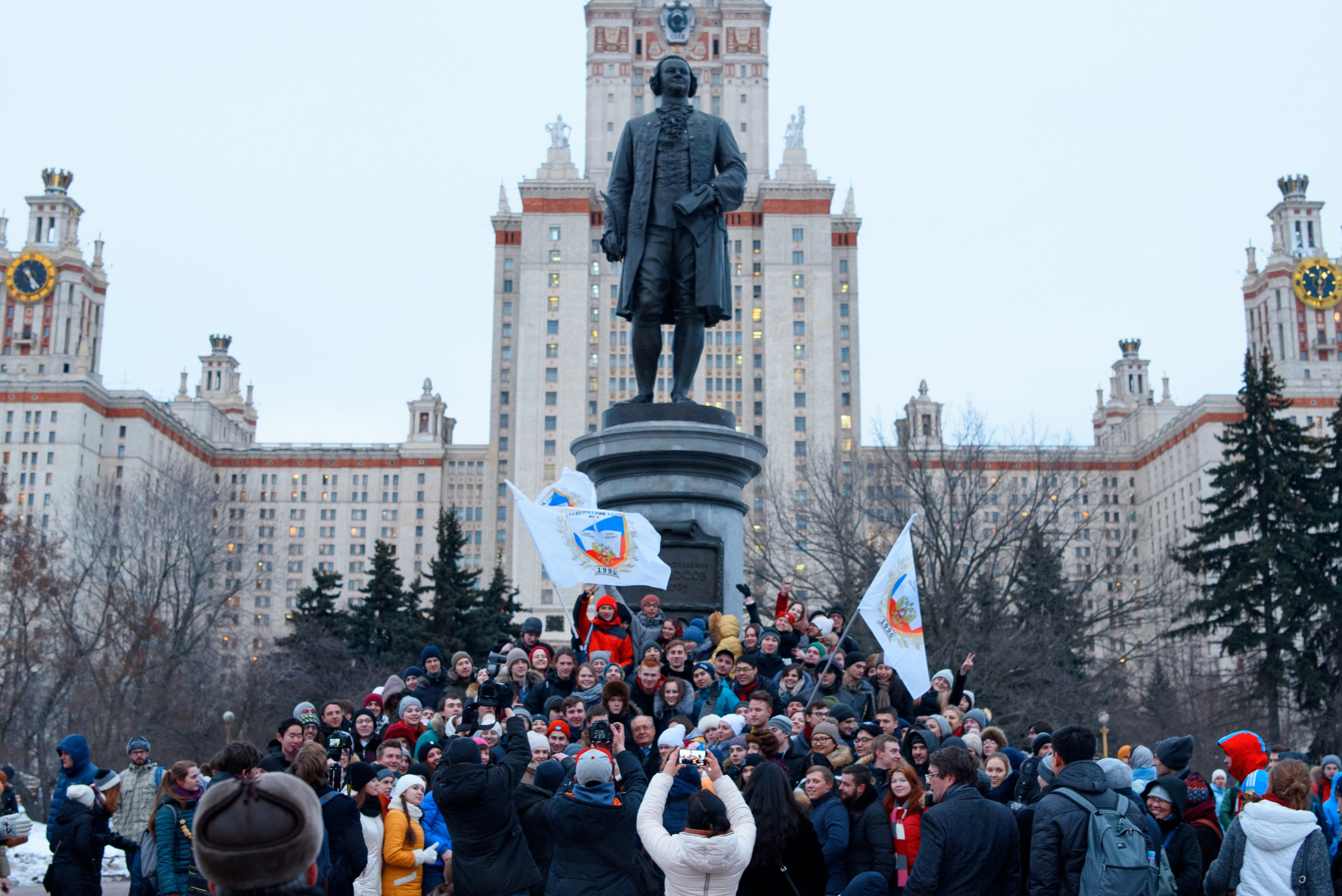 Maslenitsa celebration at Lomonosov Moscow State University. Commercial photographer | Anton Ermakov