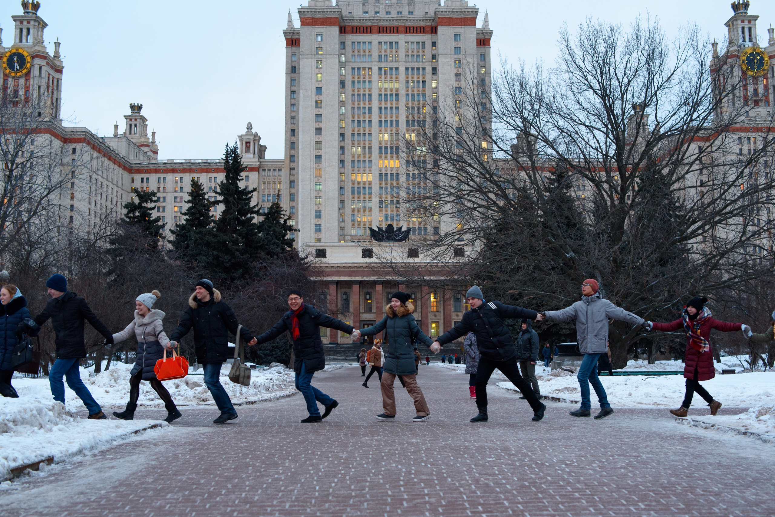 Maslenitsa celebration at Lomonosov Moscow State University. Commercial photographer | Anton Ermakov