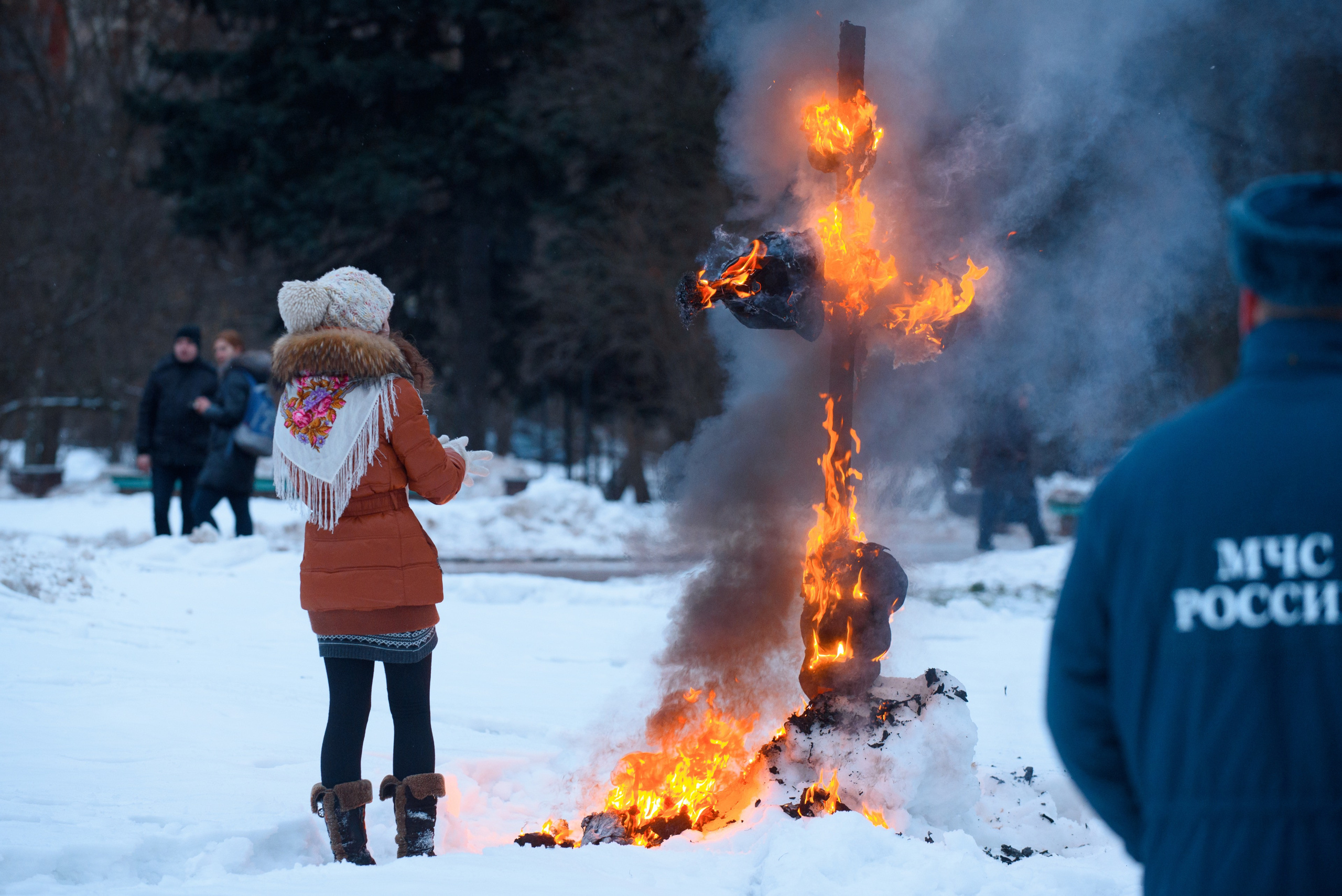 Maslenitsa celebration at Lomonosov Moscow State University. Commercial photographer | Anton Ermakov