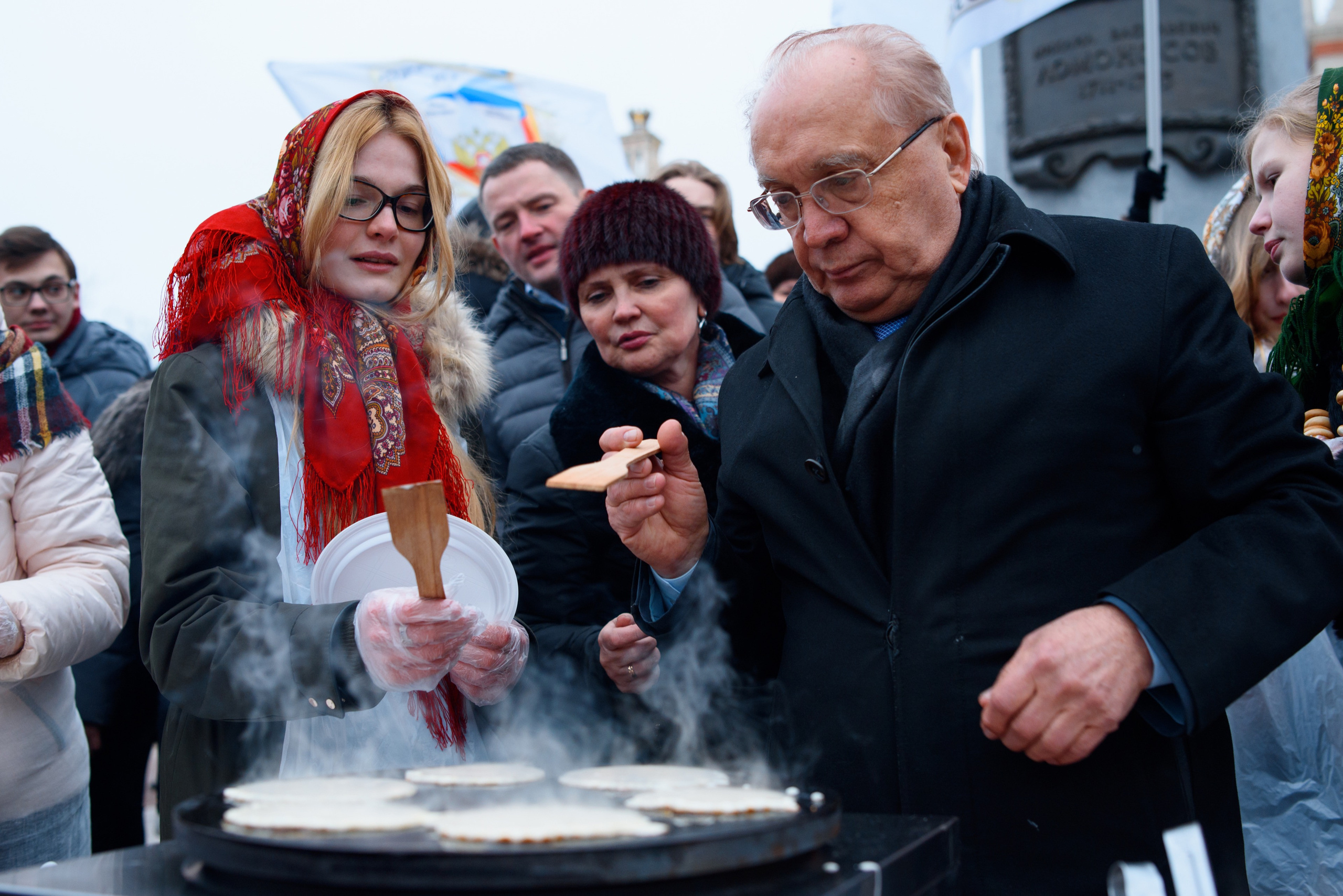 Maslenitsa celebration at Lomonosov Moscow State University. Commercial photographer | Anton Ermakov