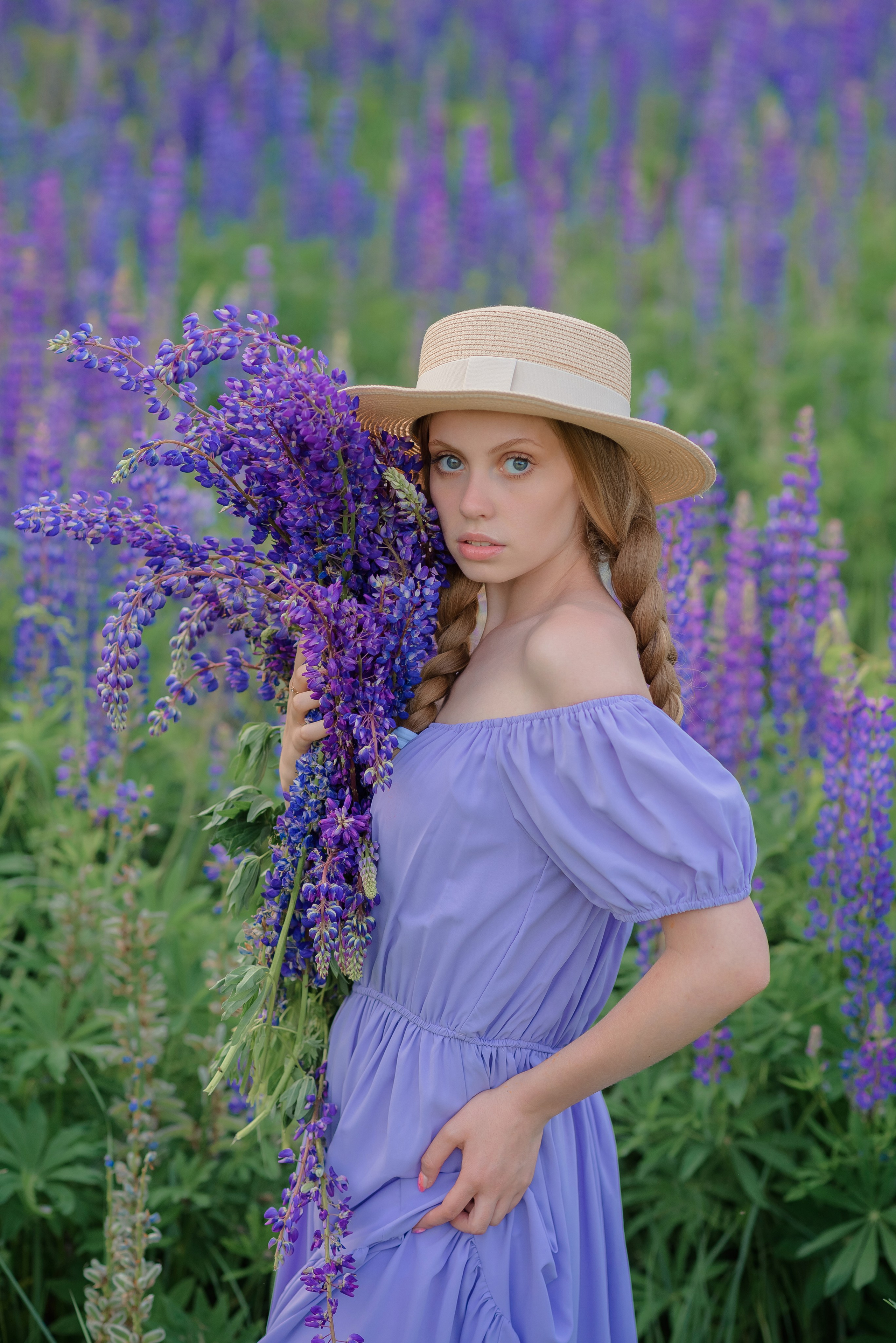 Люпиновое поле. Семейный фотограф в Рязани Мария Ермакова