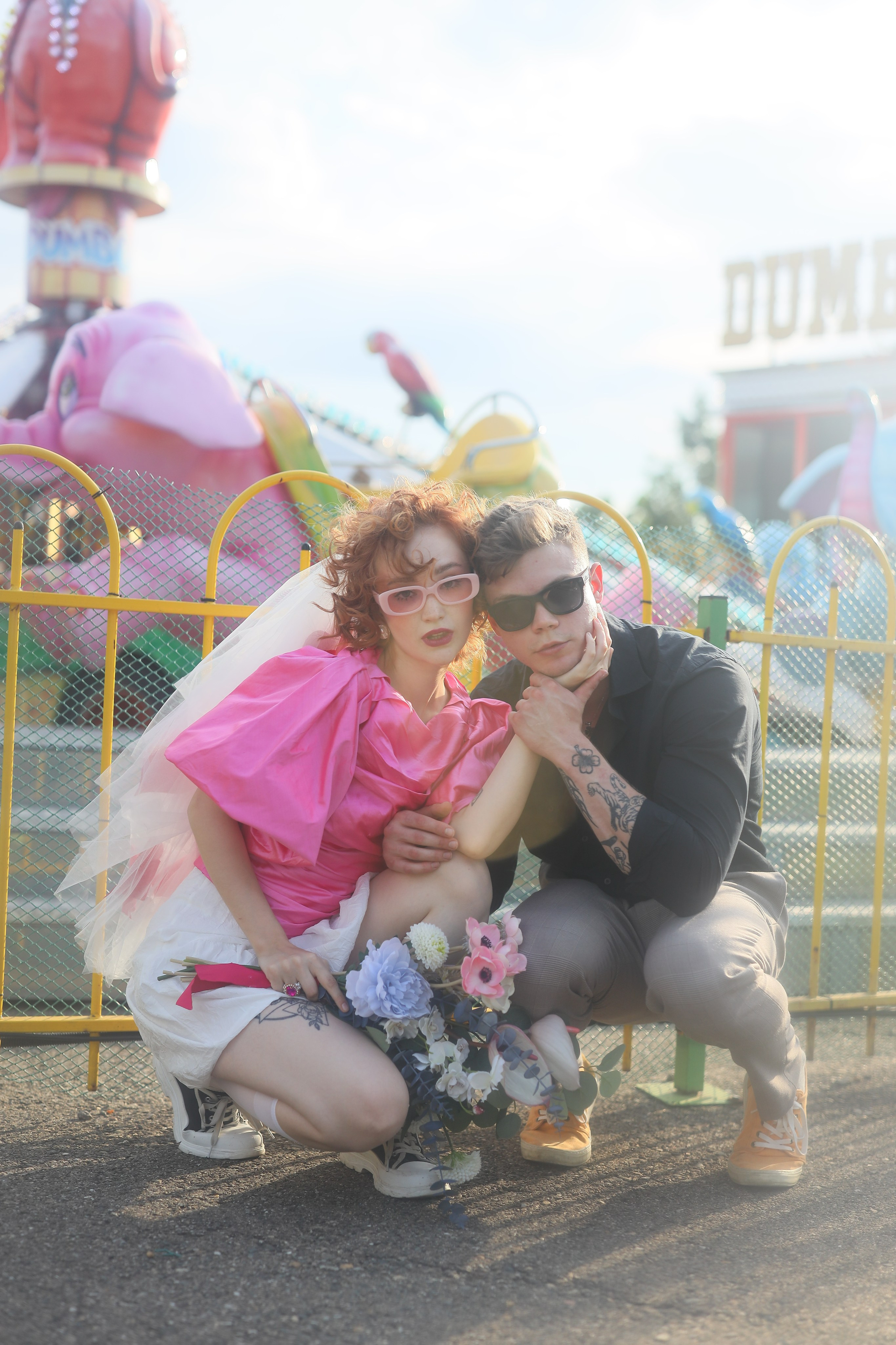 Свадебная фотосессия в парке аттракционов. Свадебный и семейный фотограф в Абхазии Жанна Соснина