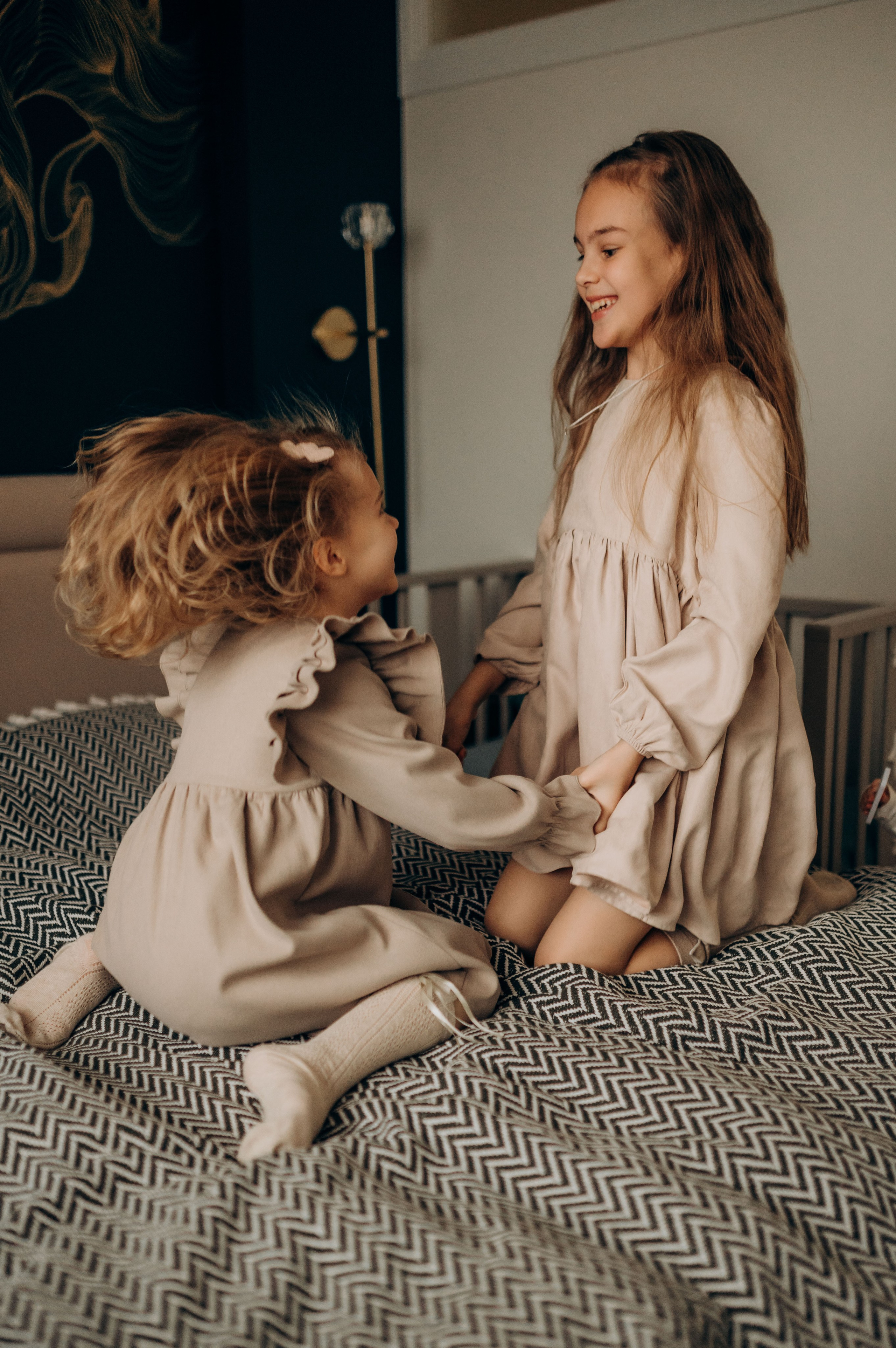 Годик младшей сестрёнке. Семейный фотограф в Домодедово и Москве Елена Пичугина