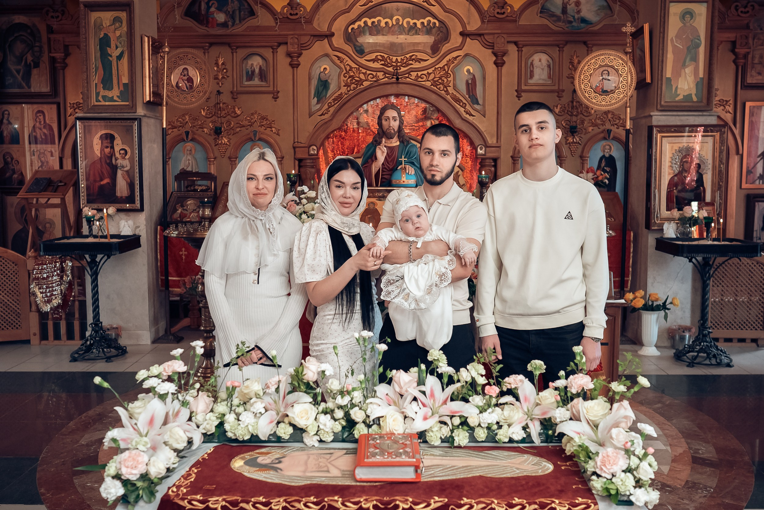 Крещение в храме Прп.Сергия Радонежского с. Орлиное. Церковный фотограф Севастополь