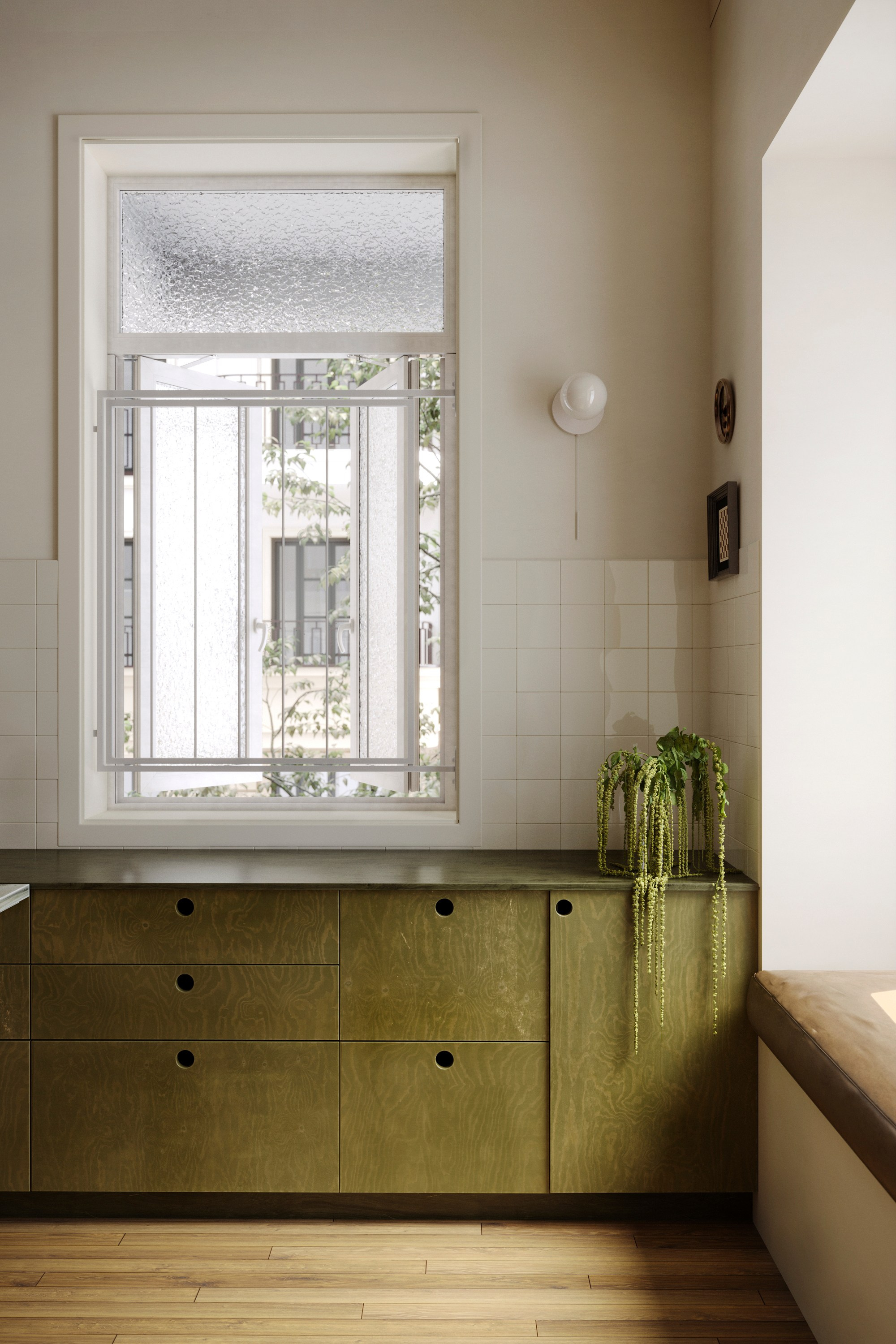 Green Kitchen. designed by zuzana_and_nicholas. Визуализации Дизайн проектов