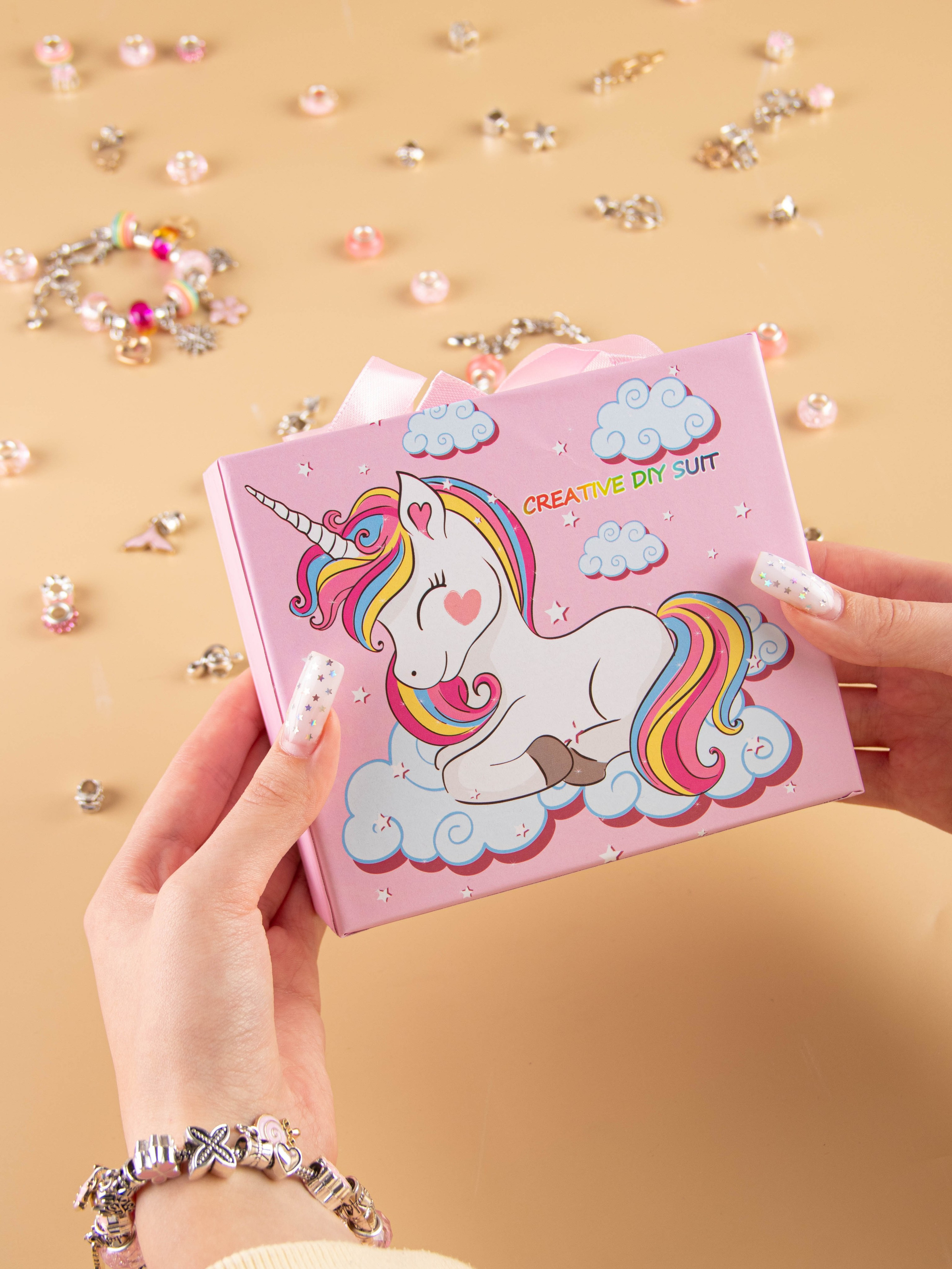 Наборы по созданию браслетов (розовый). «Матрица»