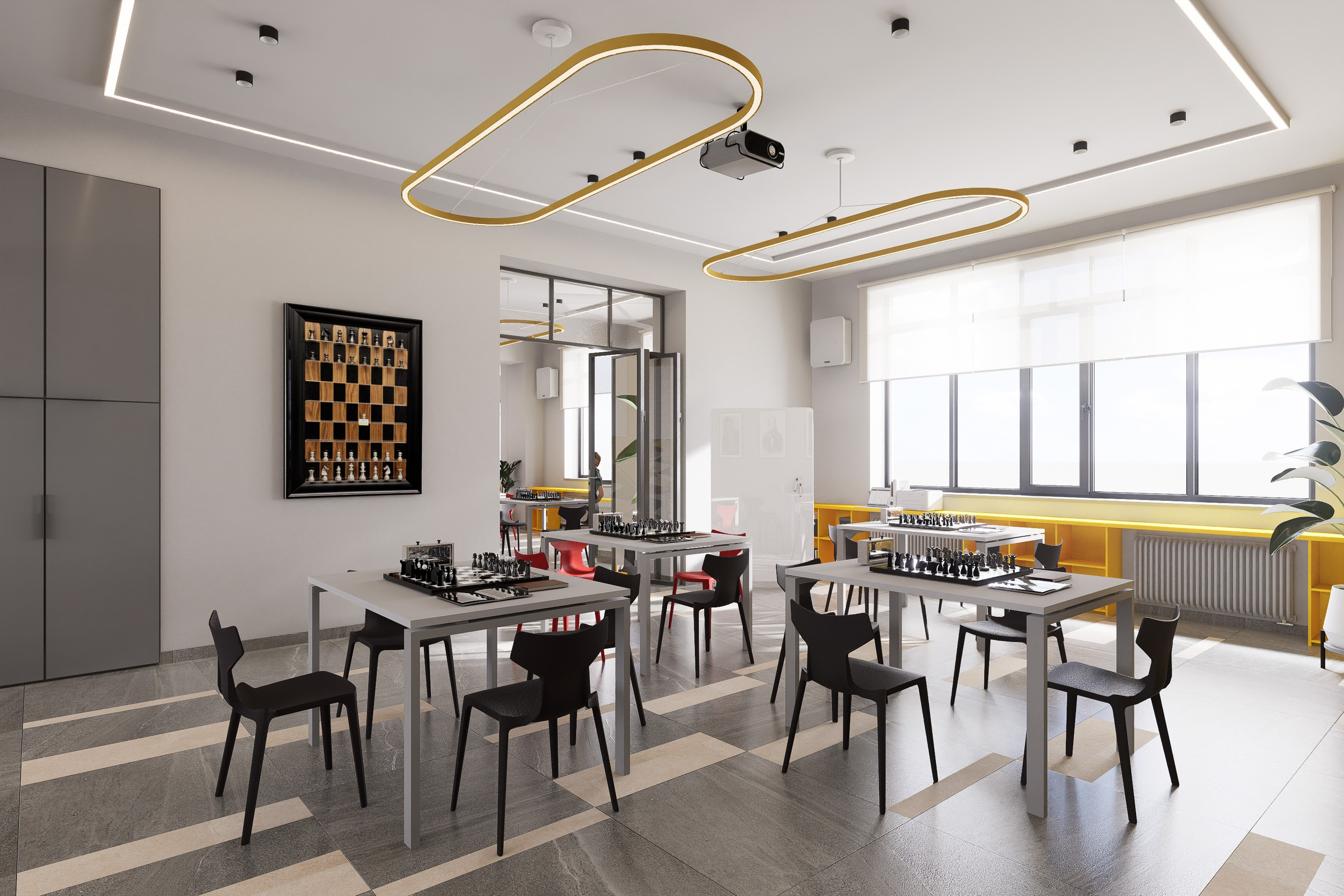 Проект шахматного клуба «ИСКРА». Архитектурно-дизайнерское бюро ROOMS