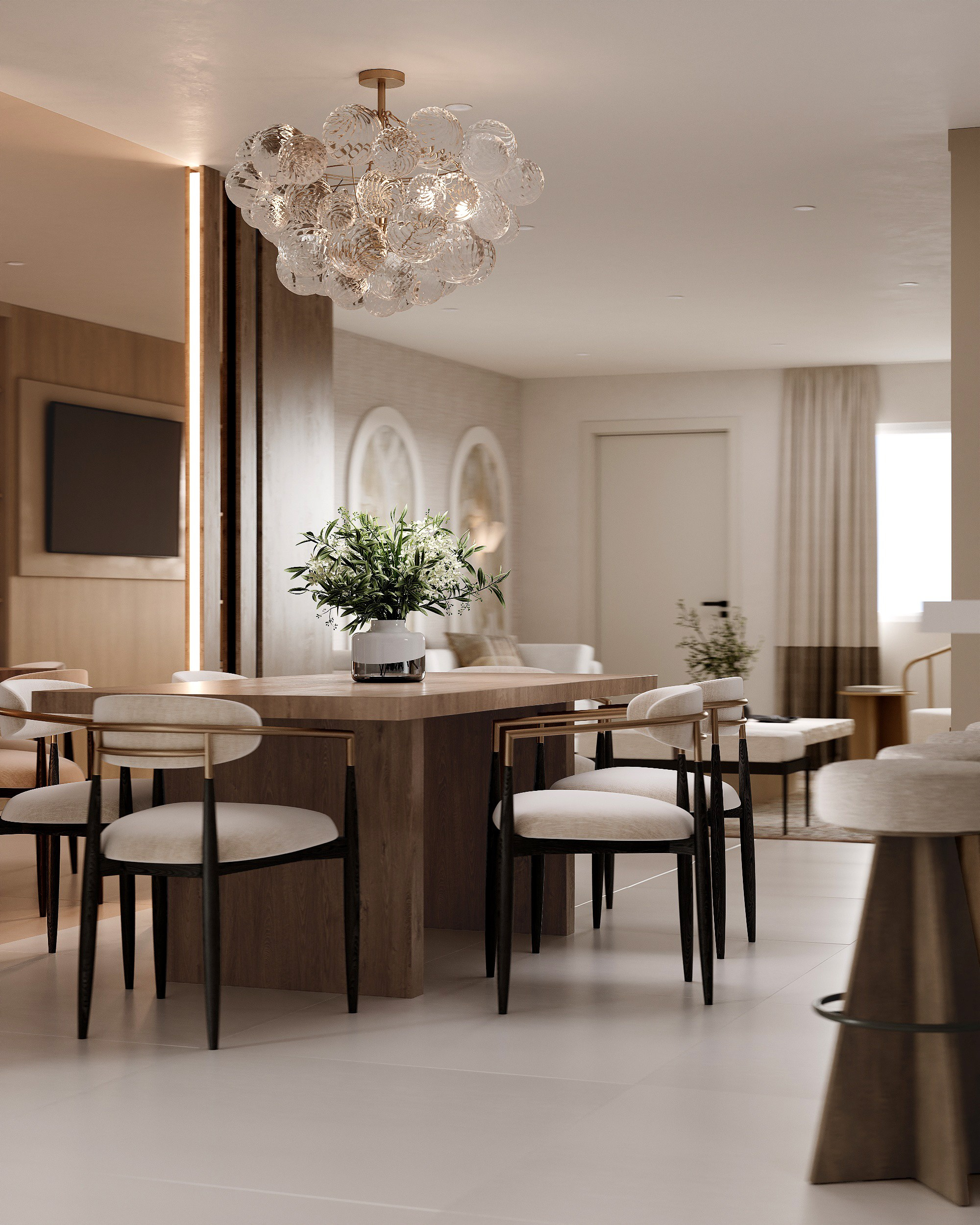 Kitchen/living/Maiami/Florida. Solovets visualization