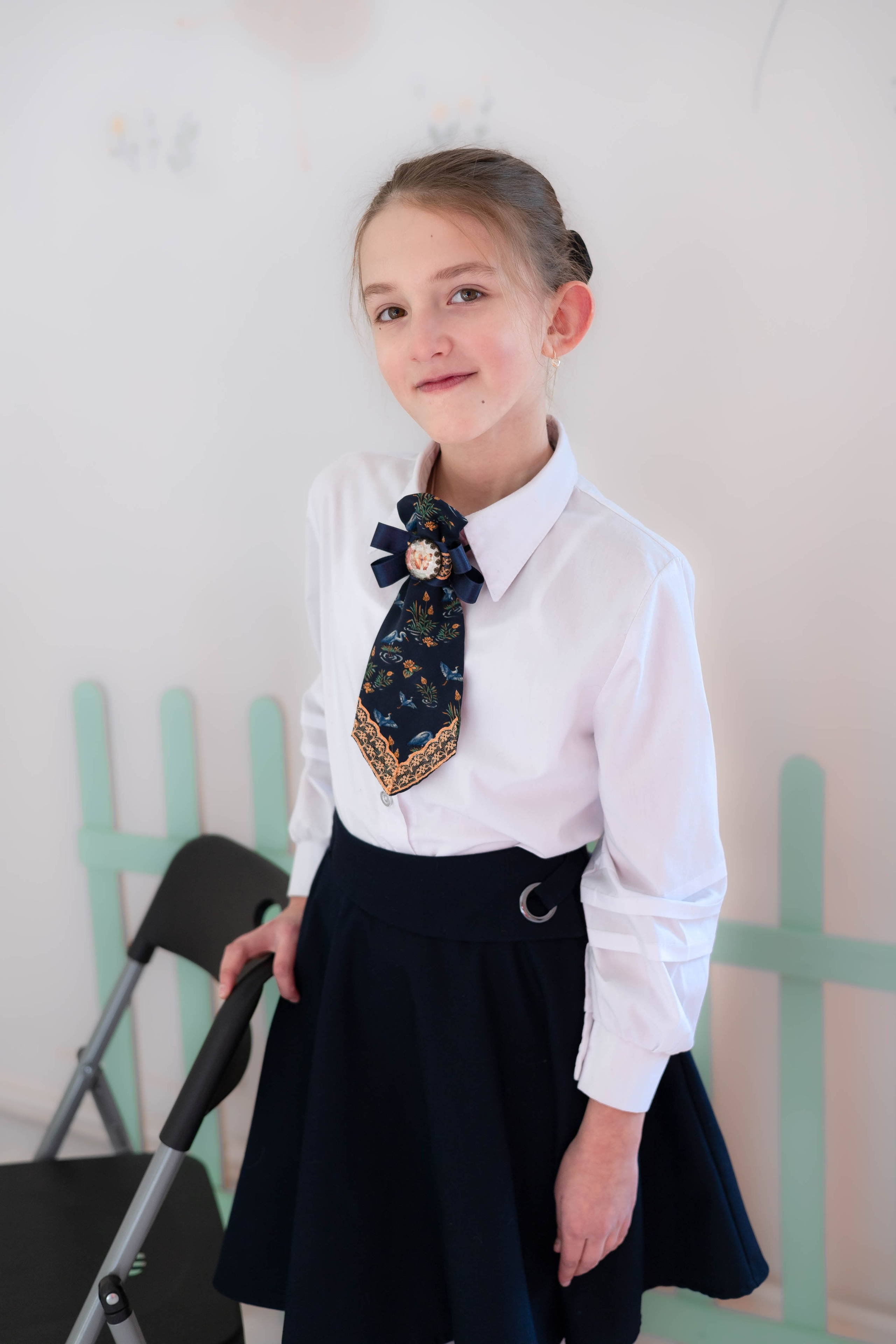 Дизайнерский галстук — мастер-класс по шитью для девочек. Школа для девочек во Владивостоке — Само Совершенство