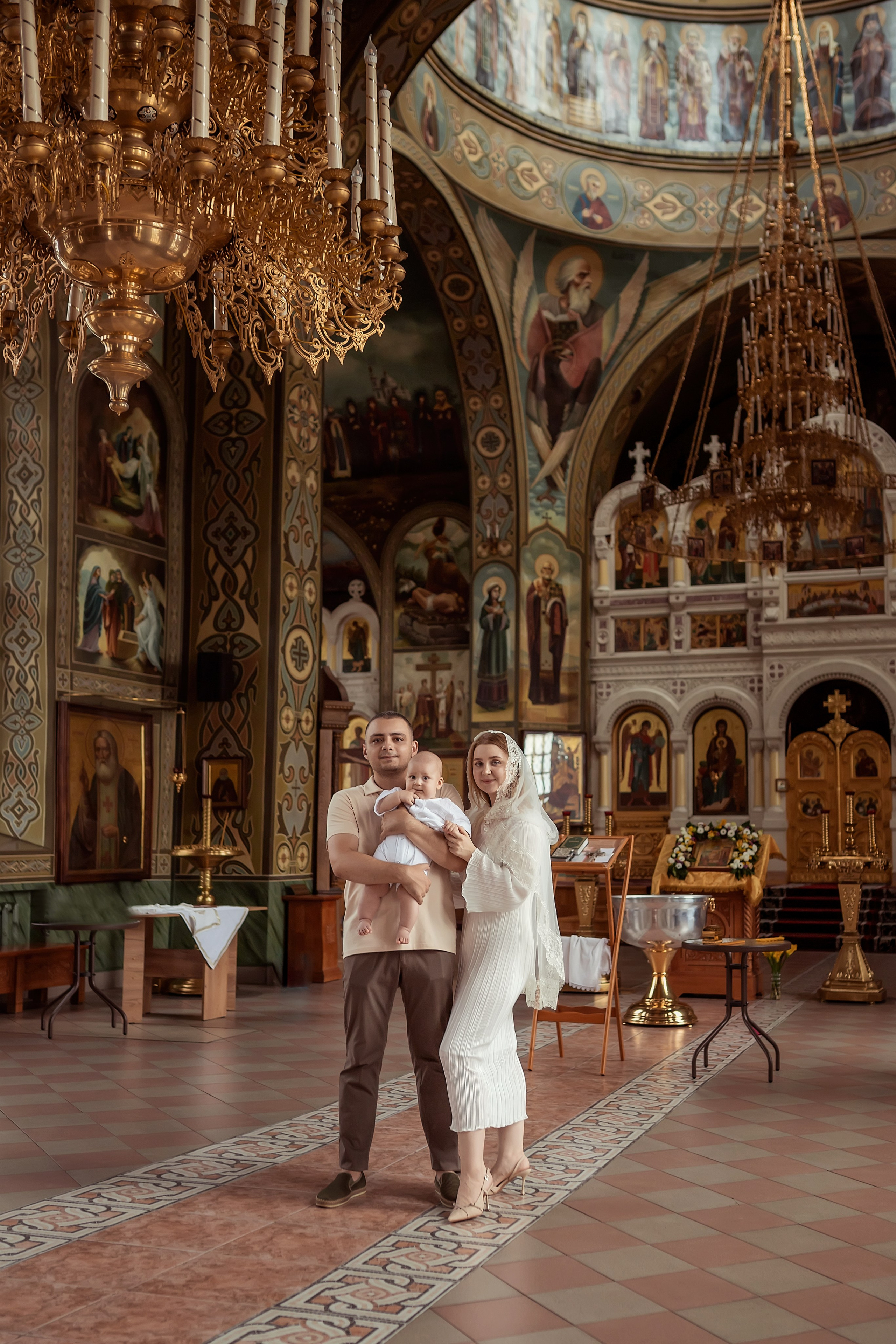 Крещение в Храме Преполовения Пятидесятницы в городе  Ростов-на-Дону. Олеся Семейская свадебный и семейный фотограф в Ростове-на-Дону