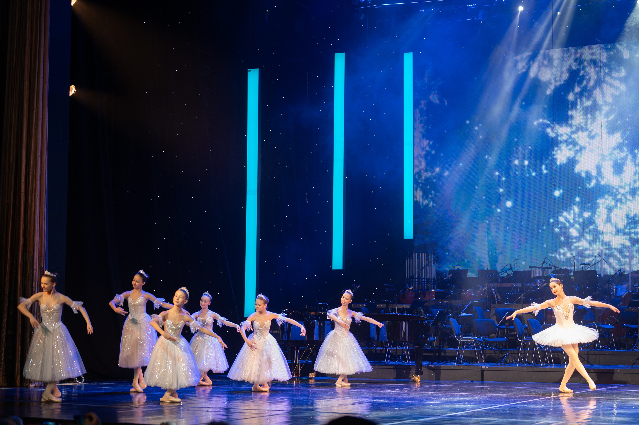 Отчетный концерт ДШИ «Гармония» «Зимняя гармония». Фотограф новорожденных, семейный детский в Тюмени Татьяна Морозова