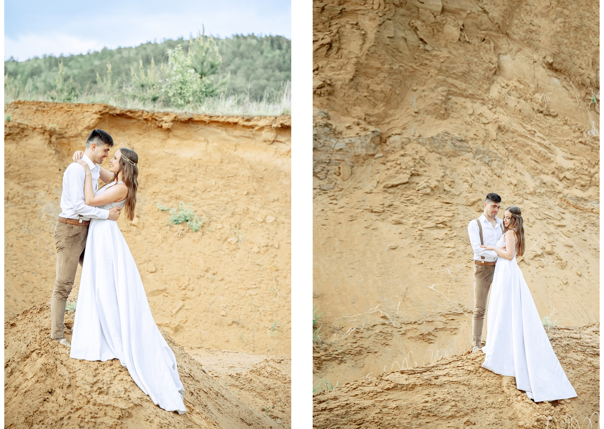 Свадебная фотосессия в песках. Свадебный и семейный фотограф в Белгороде Анастасия Рафальская