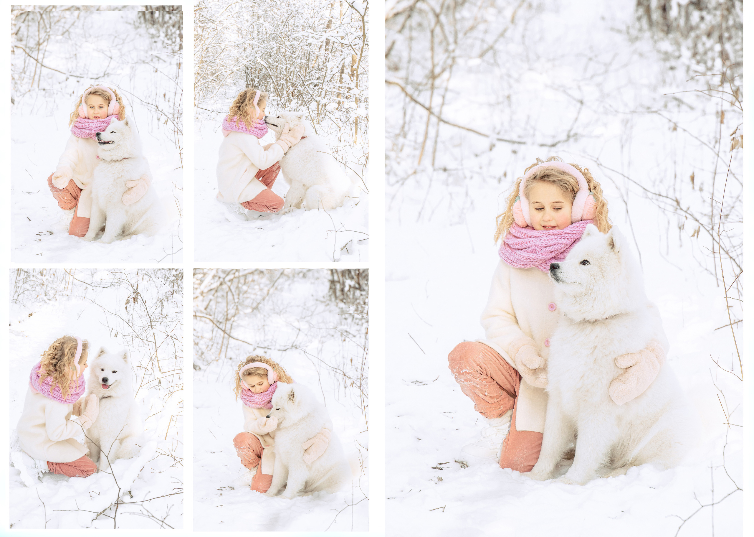 Детская фотосессия с собакой. Свадебный и семейный фотограф в Белгороде Анастасия Рафальская