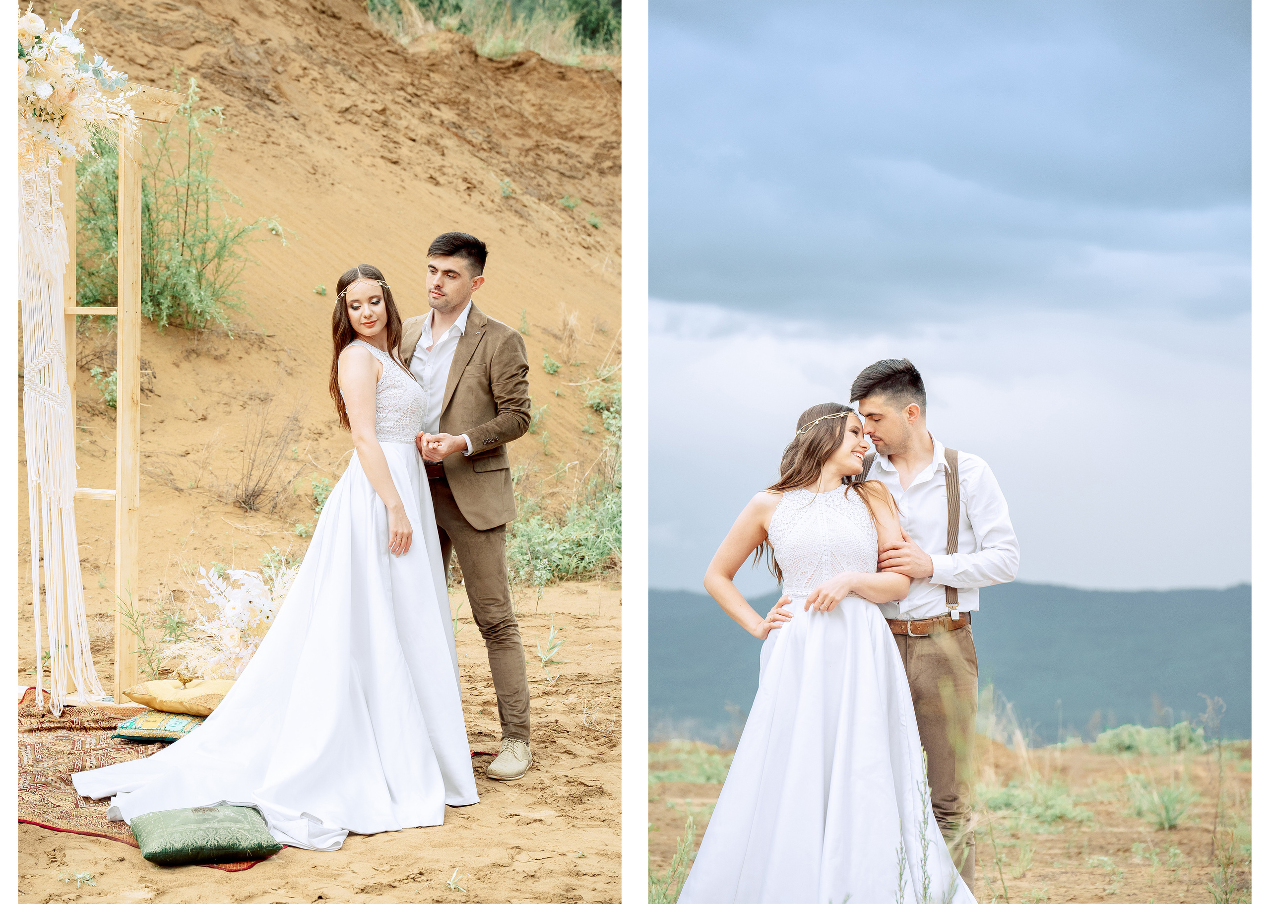 Свадебная фотосессия в песках. Свадебный и семейный фотограф в Белгороде Анастасия Рафальская