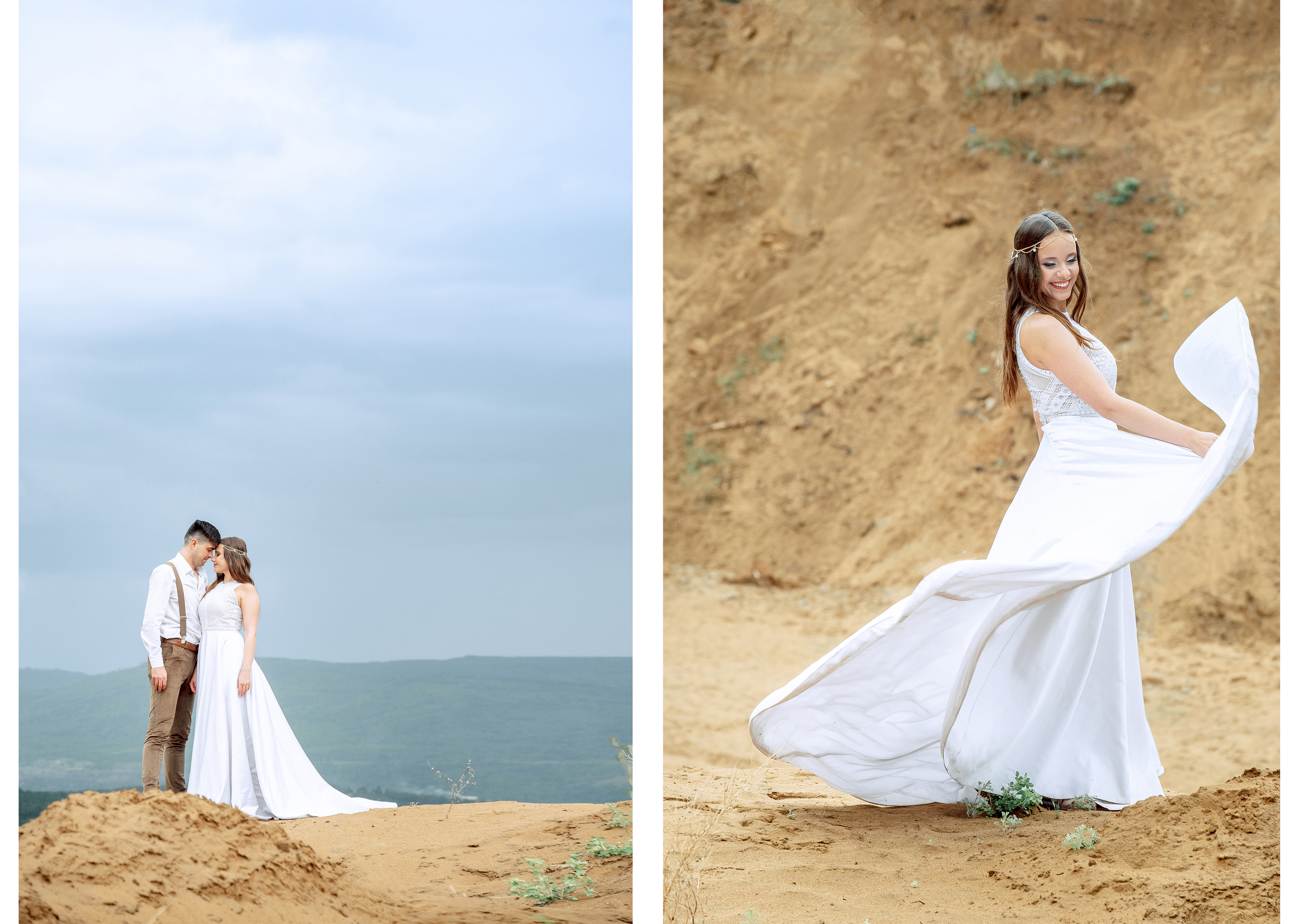 Свадебная фотосессия в песках. Свадебный и семейный фотограф в Белгороде Анастасия Рафальская