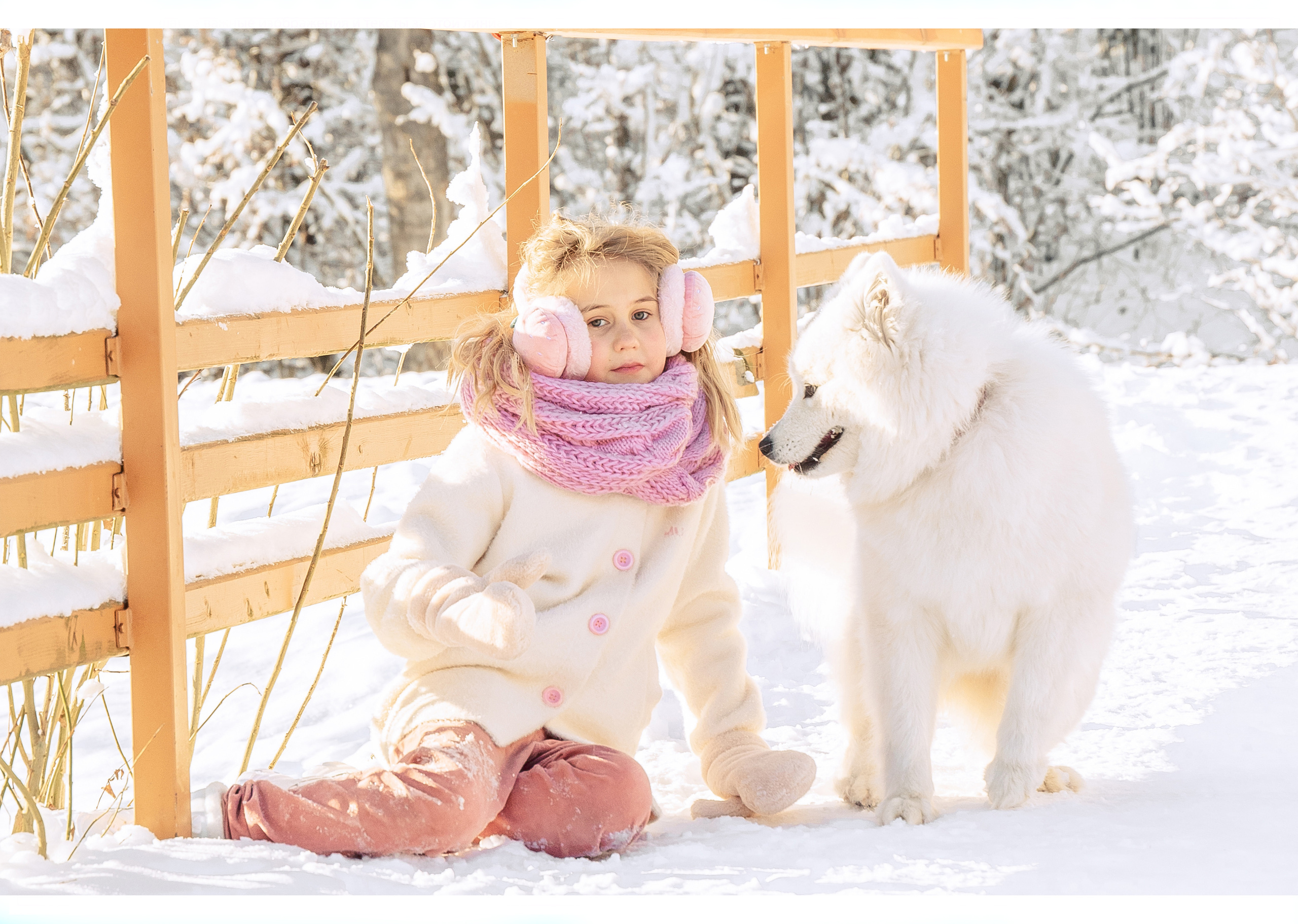Детская фотосессия с собакой. Свадебный и семейный фотограф в Белгороде Анастасия Рафальская