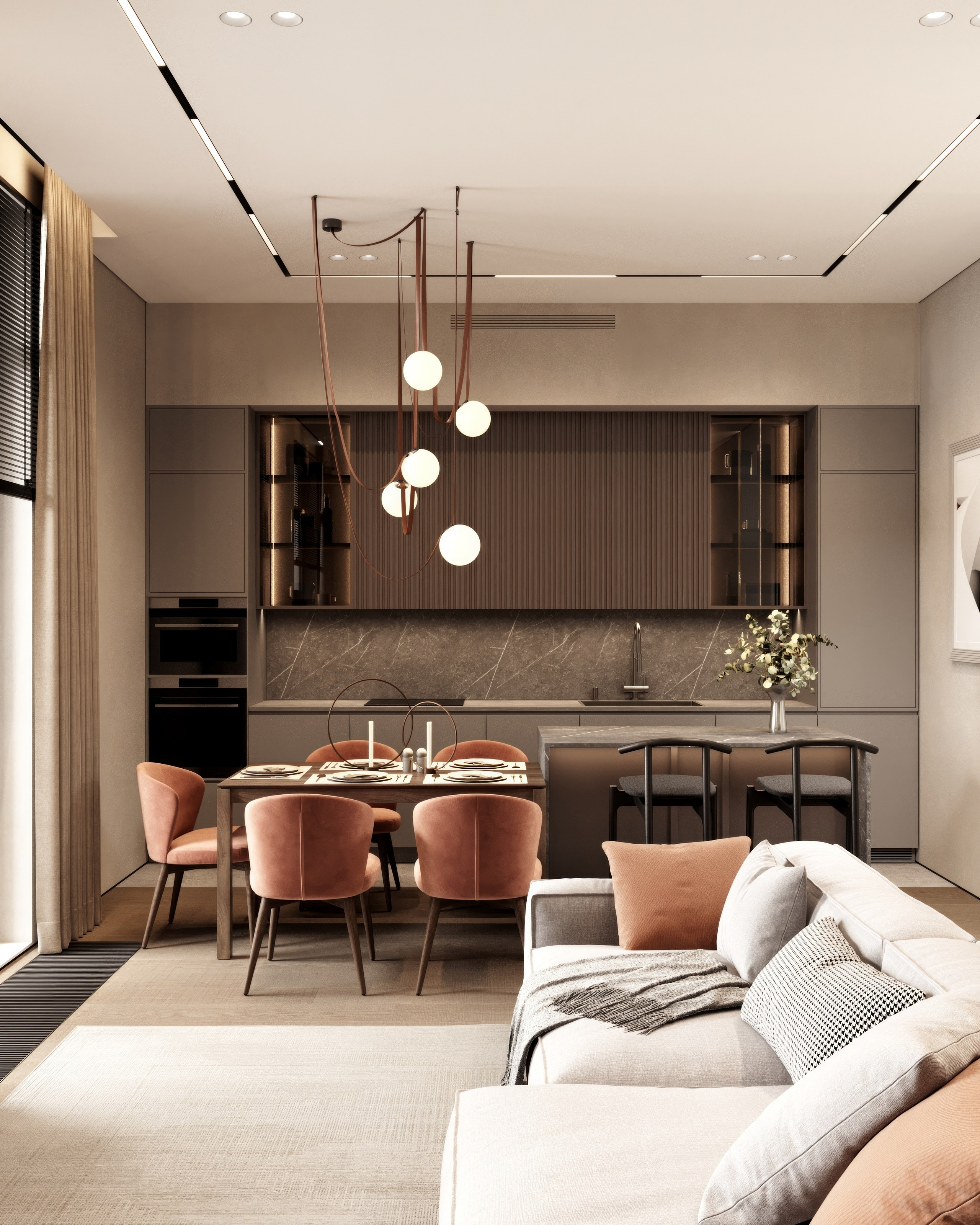 ЖК Ever 120 кв. м. Kod Interiors | Дизайнер интерьеров Кораблина Кристина