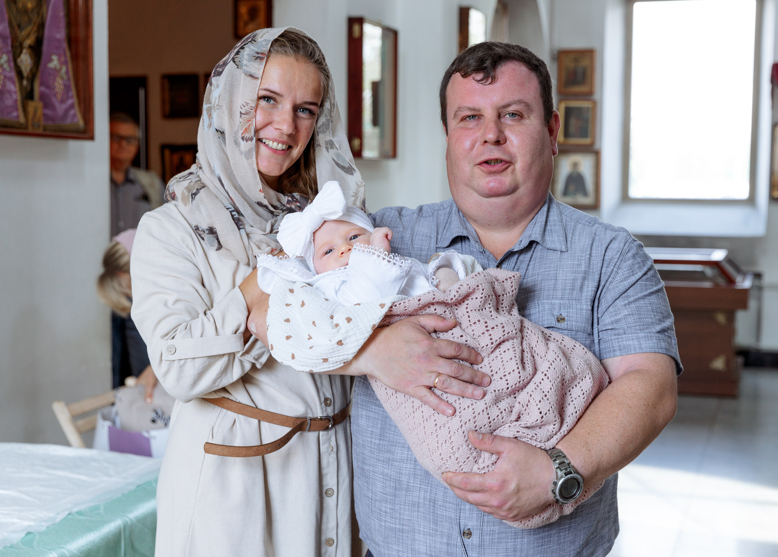 Крещение Сияны. Портретный и семейный фотограф в Москве Ирина Голубчина