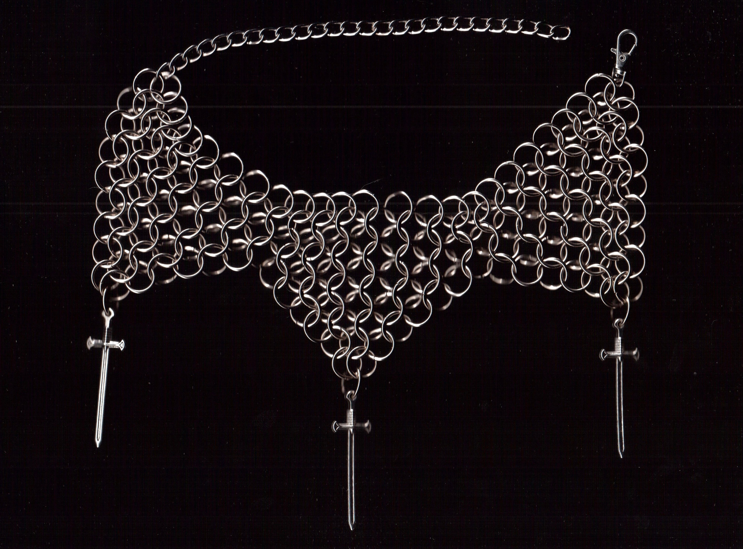 Чокеры из кольчуги. Украшения из кольчуги в Москве Соня Спросонья