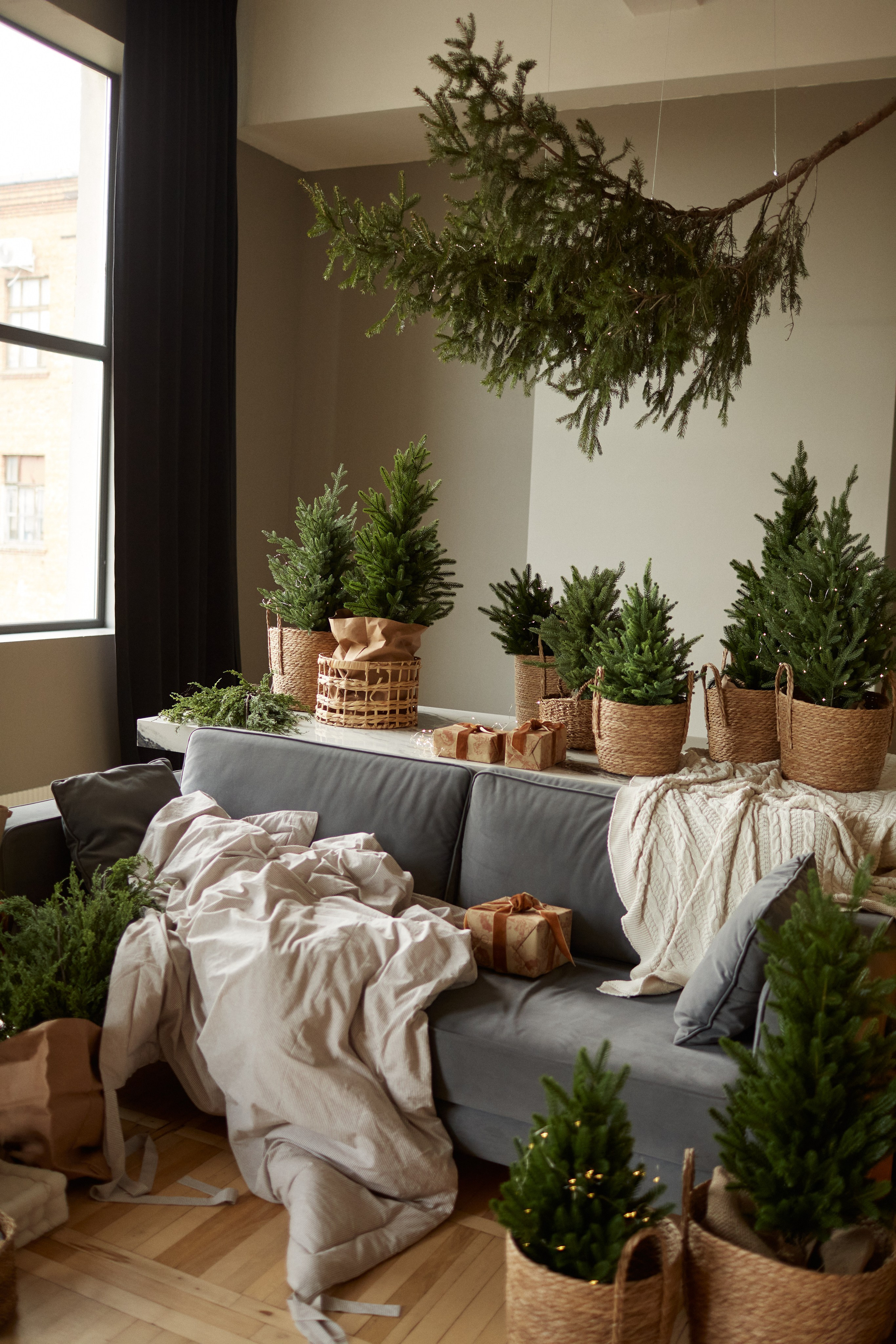 Новогодний интерьер фотостудии «Паркет», город Краснодар. Семейный и детский фотограф в Краснодаре Анна Трашкова