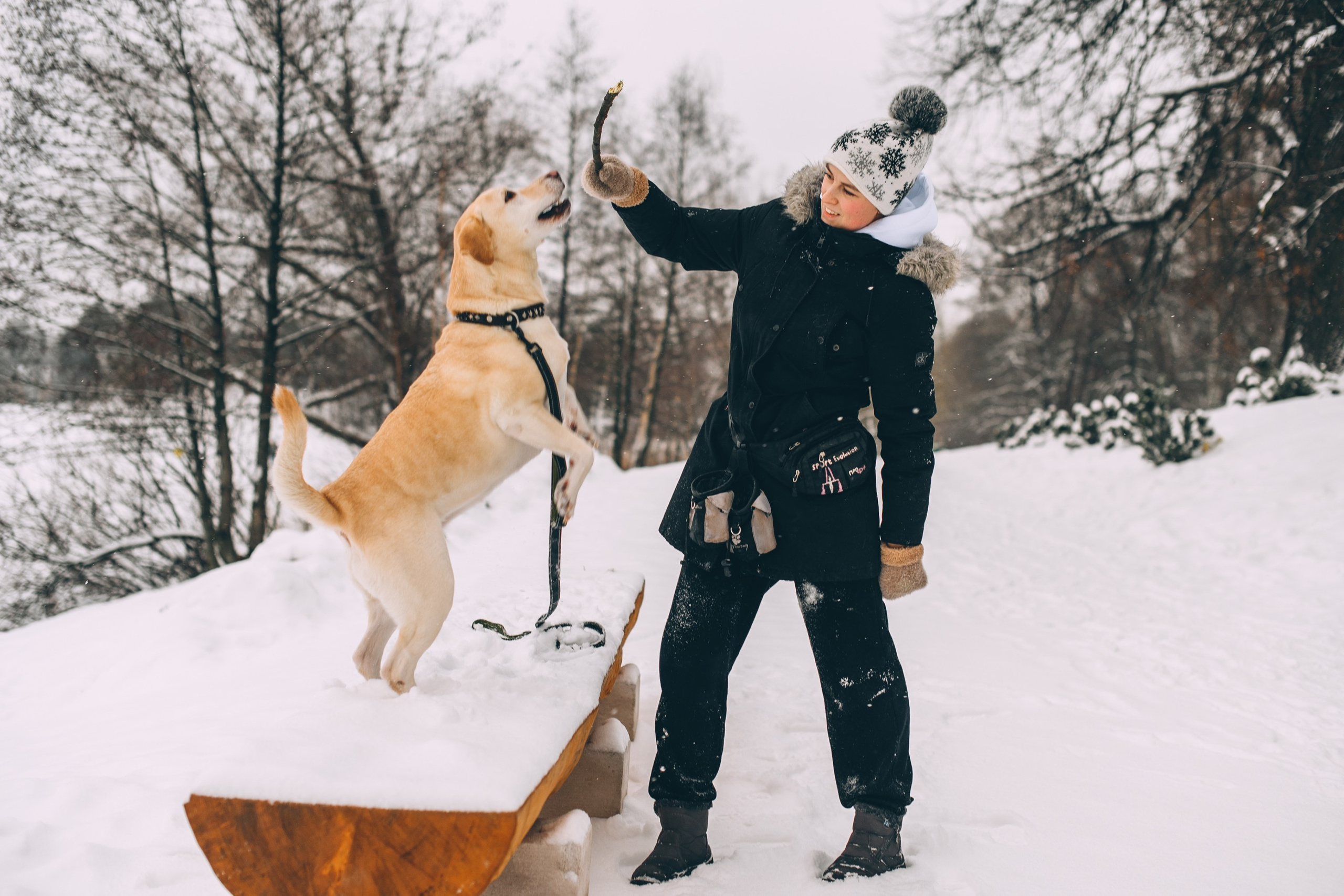 Зимняя прогулка папы и дочери. Свадебный и семейный фотограф София Невская
