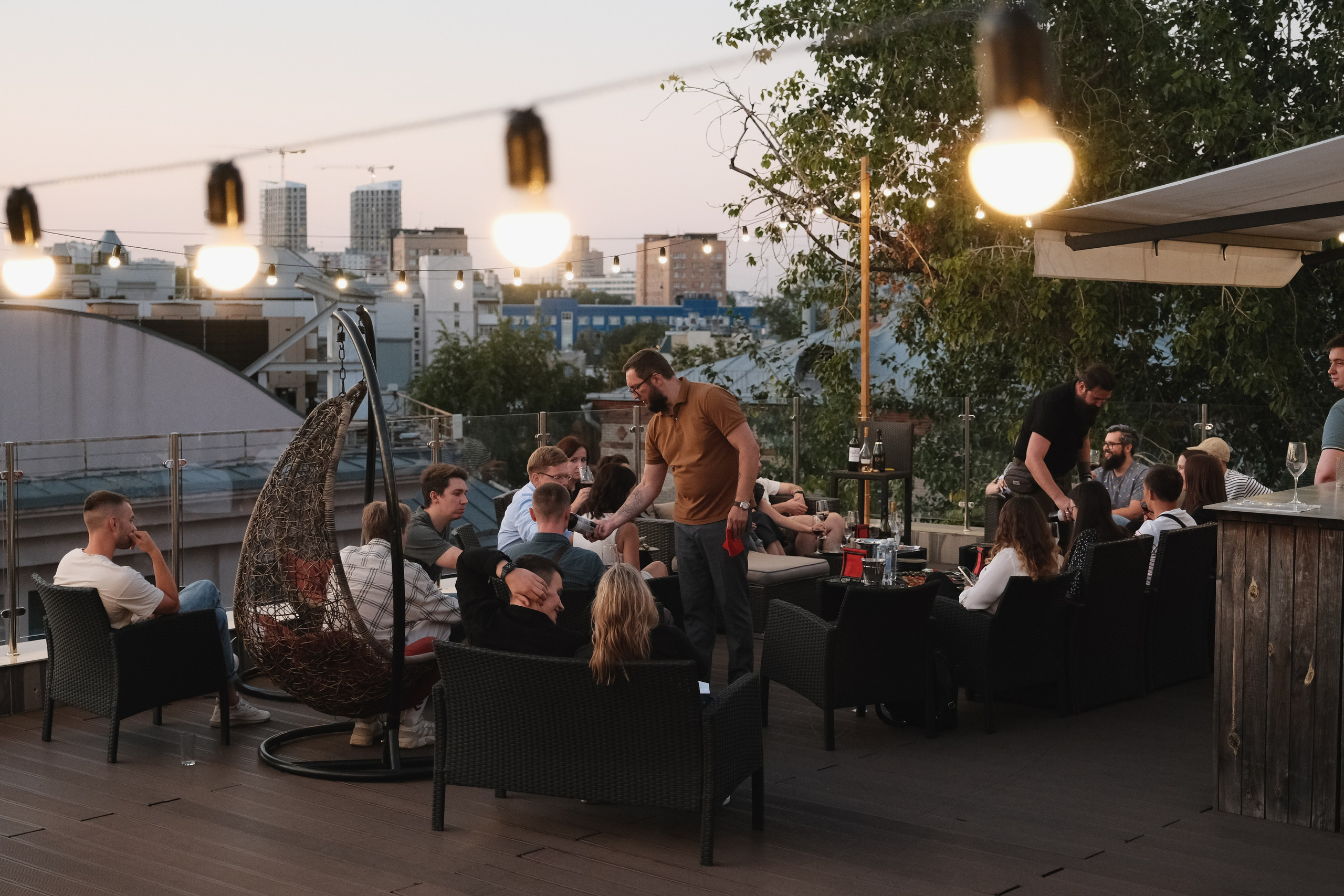 Вечеринка на крыше в Москве. Фотограф Михаил Ерохин | Москва